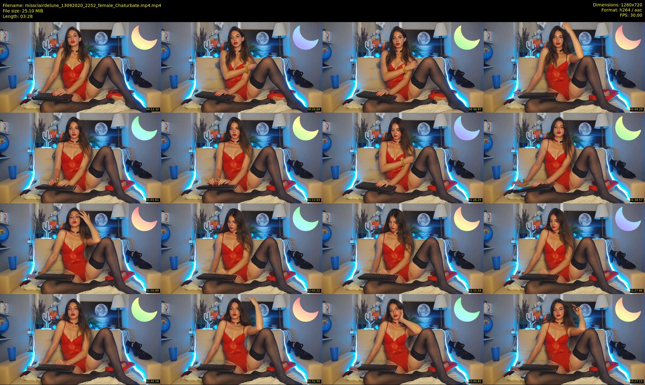 missclairdelune — 4 minute Chaturbate female cam show recording, 720p, Sep 13, 2020