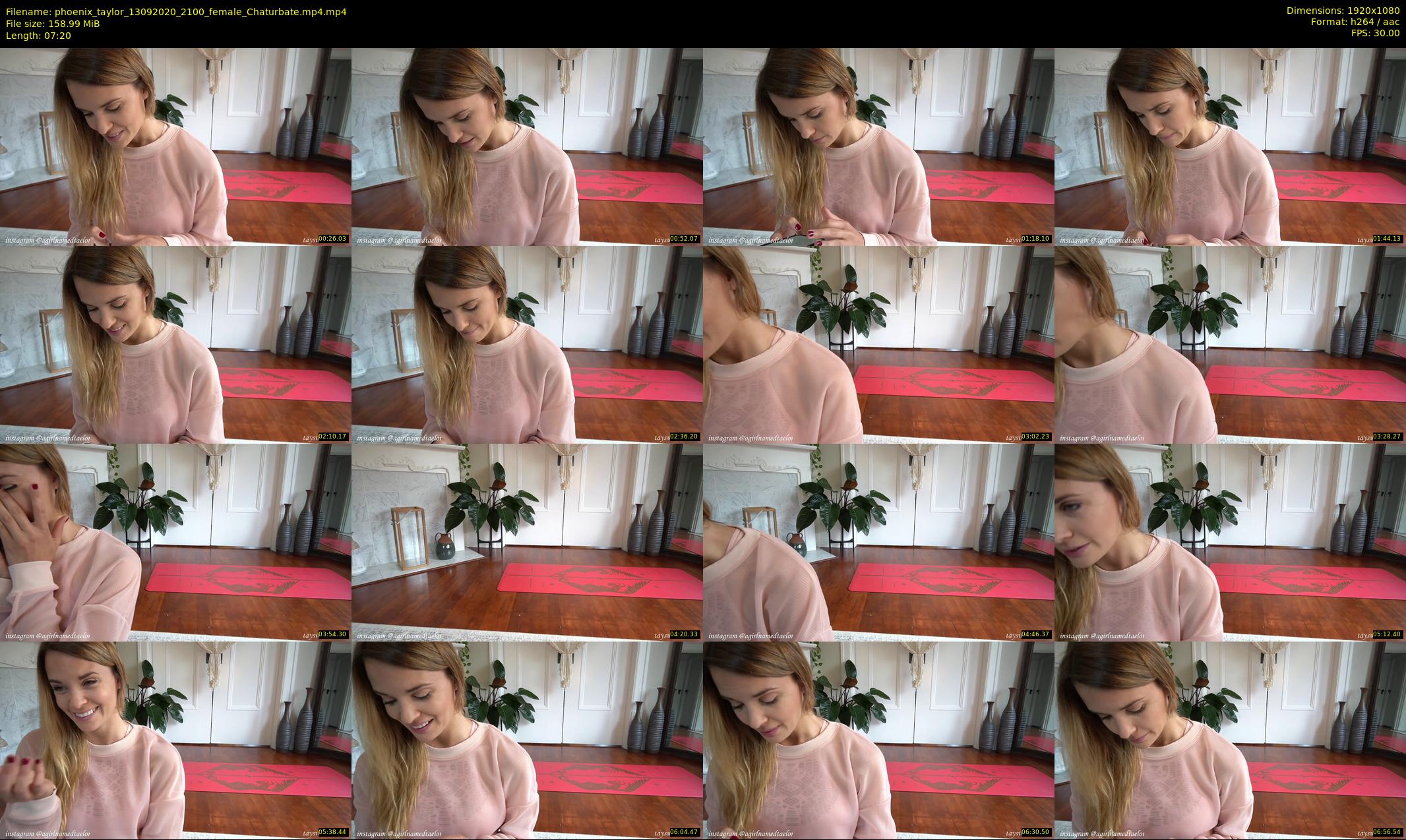 phoenix_taylor — 8 minute Chaturbate female cam show recording, 1080p, Sep 13, 2020