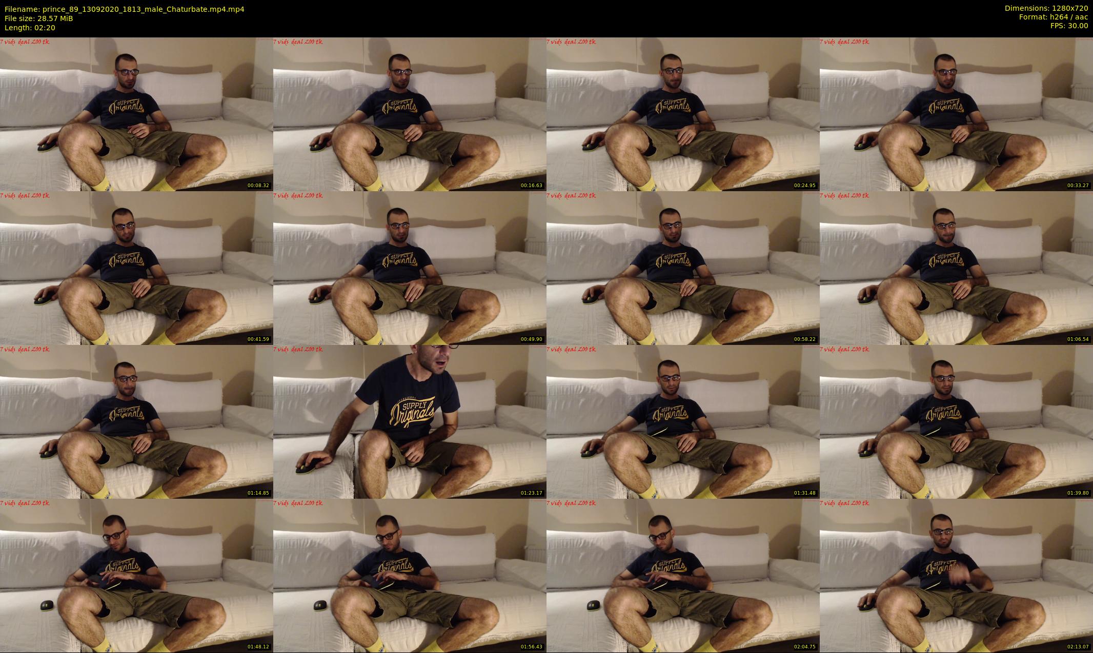 prince_89 — 3 minute Chaturbate male cam show recording, 720p, Sep 13, 2020