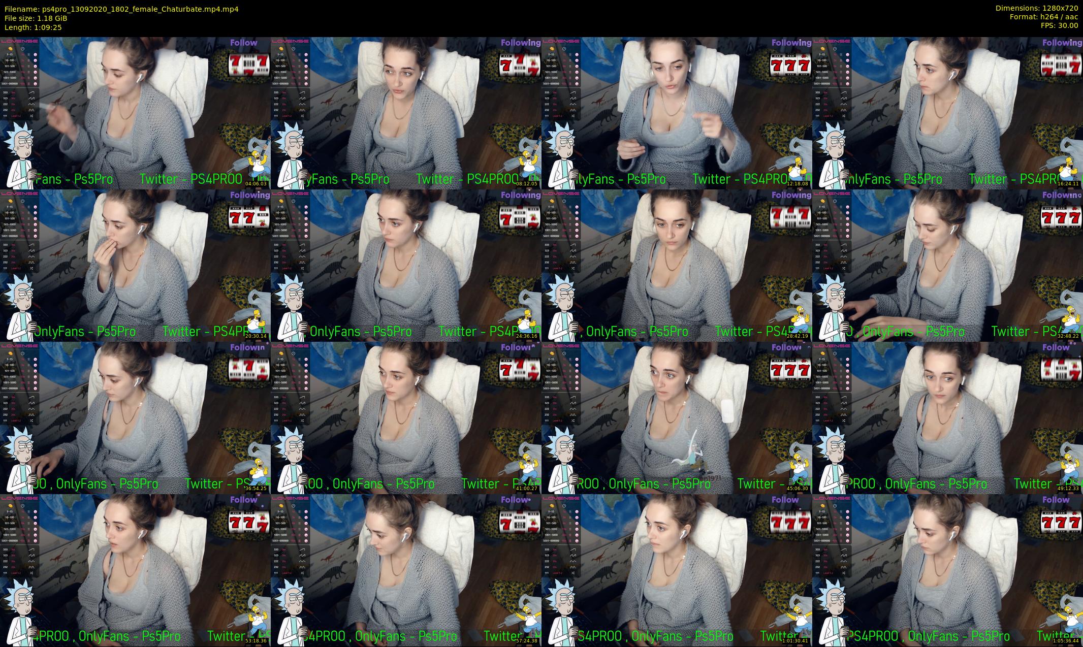 ps4pro — 70 minute Chaturbate female cam show recording, 720p, Sep 13, 2020