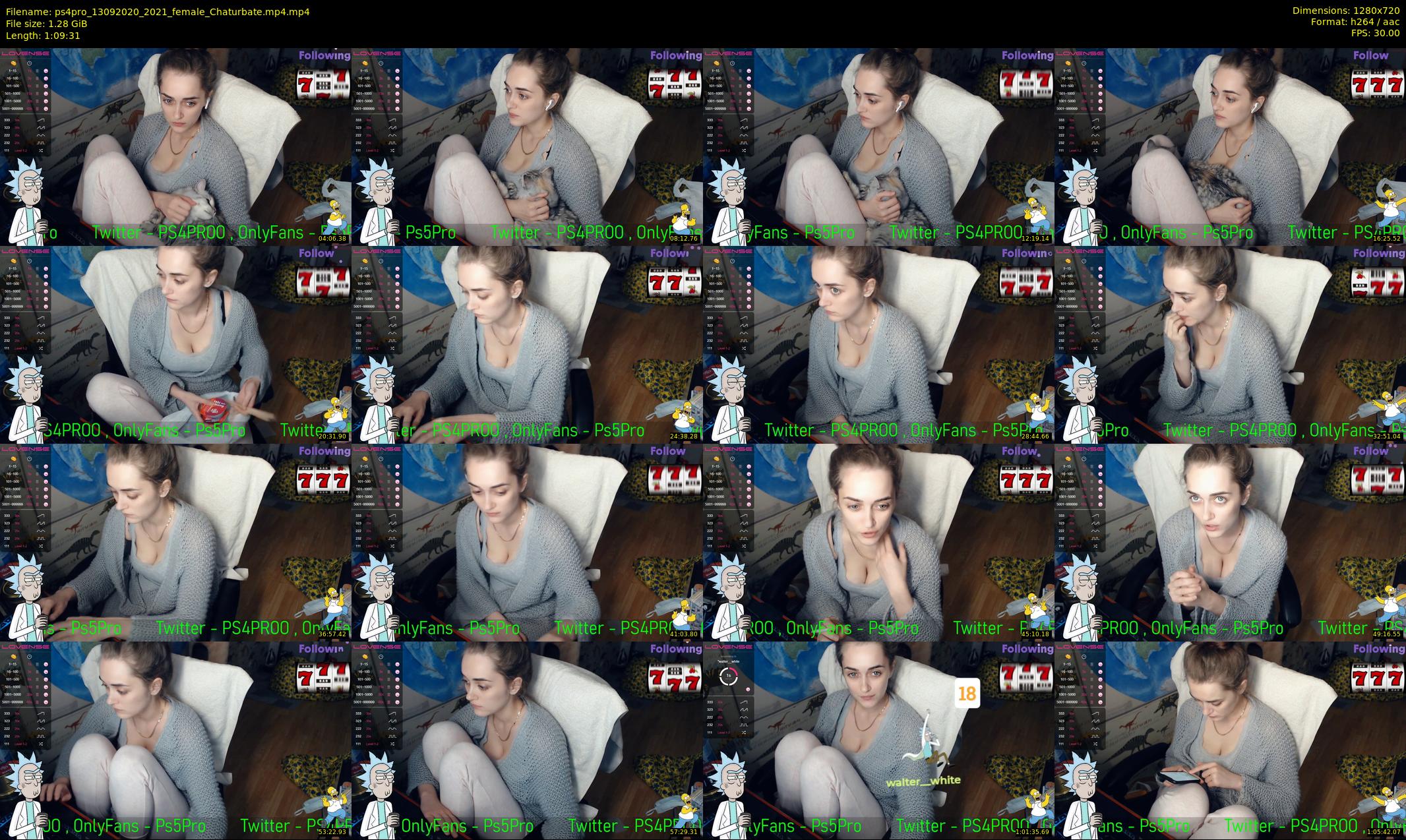 ps4pro — 70 minute Chaturbate female cam show recording, 720p, Sep 13, 2020