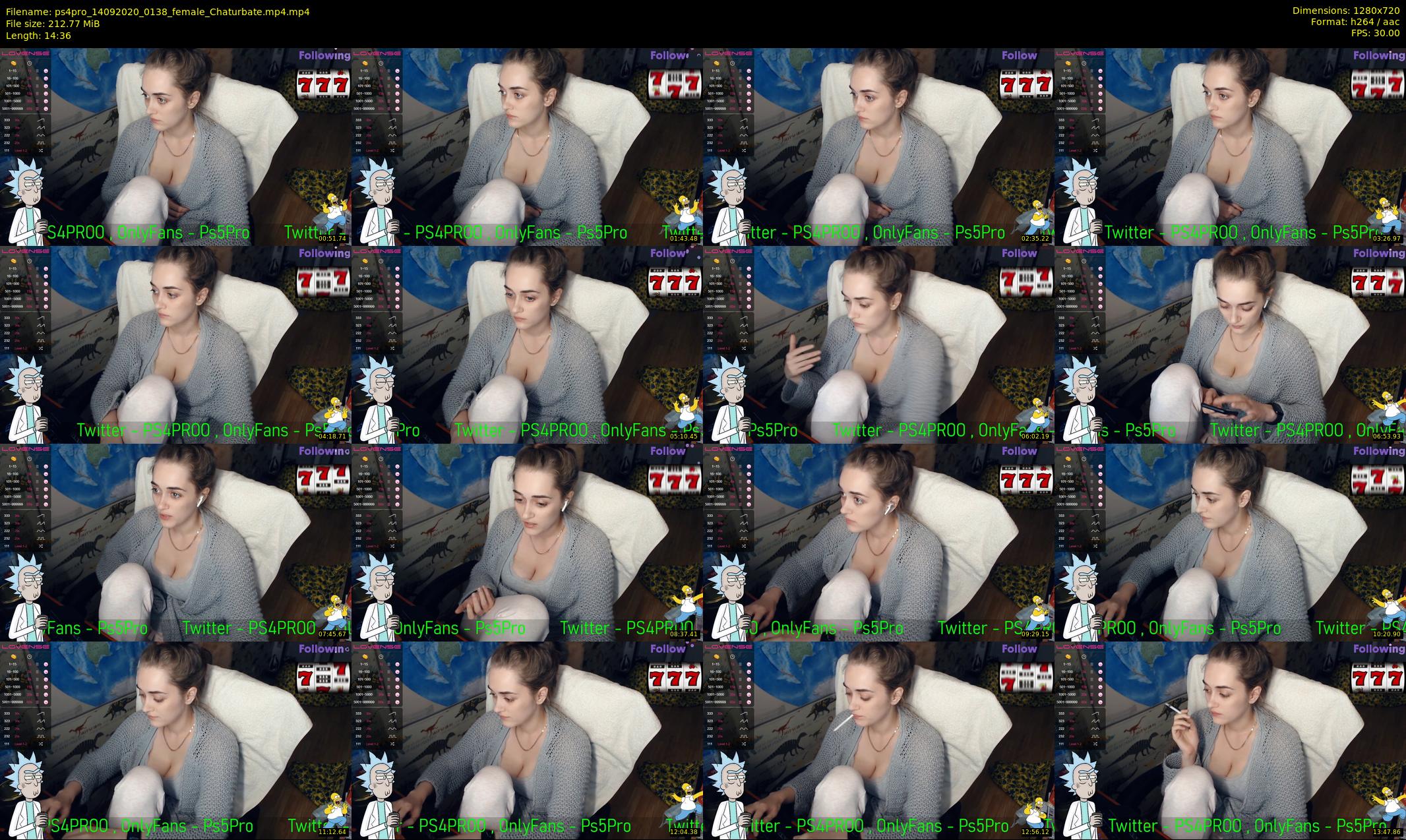 ps4pro — 15 minute Chaturbate female cam show recording, 720p, Sep 14, 2020