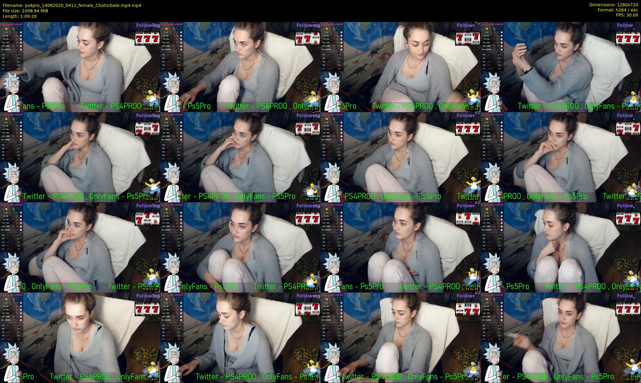 ps4pro — 70 minute Chaturbate female cam show recording, 720p, Sep 14, 2020