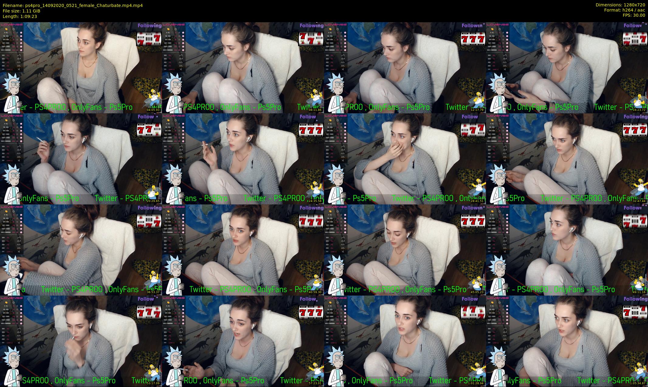ps4pro — 70 minute Chaturbate female cam show recording, 720p, Sep 14, 2020