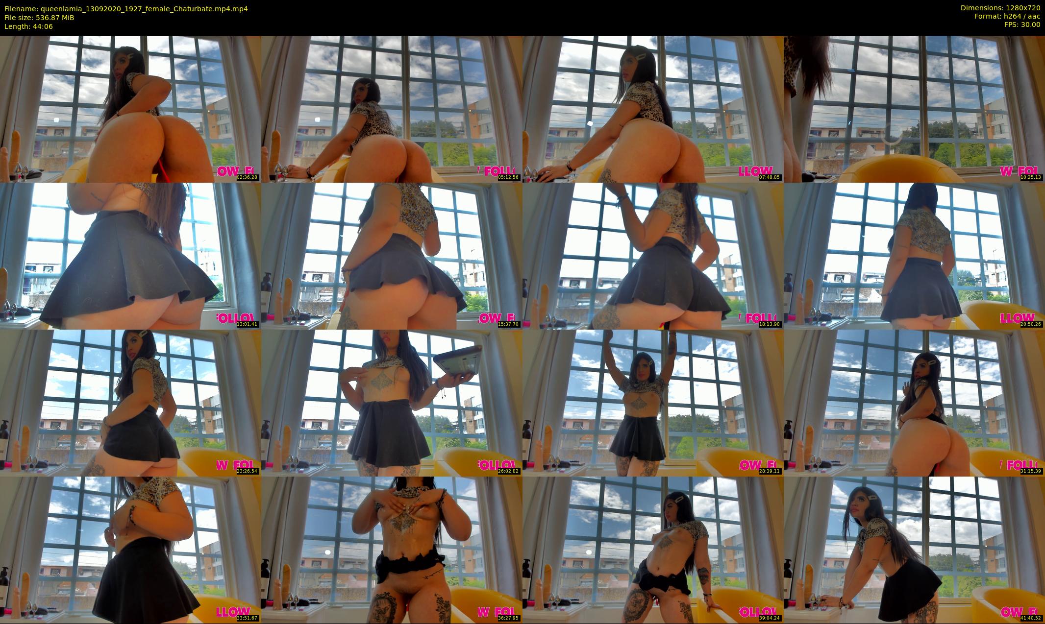 queenlamia — 45 minute Chaturbate female cam show recording, 720p, Sep 13, 2020