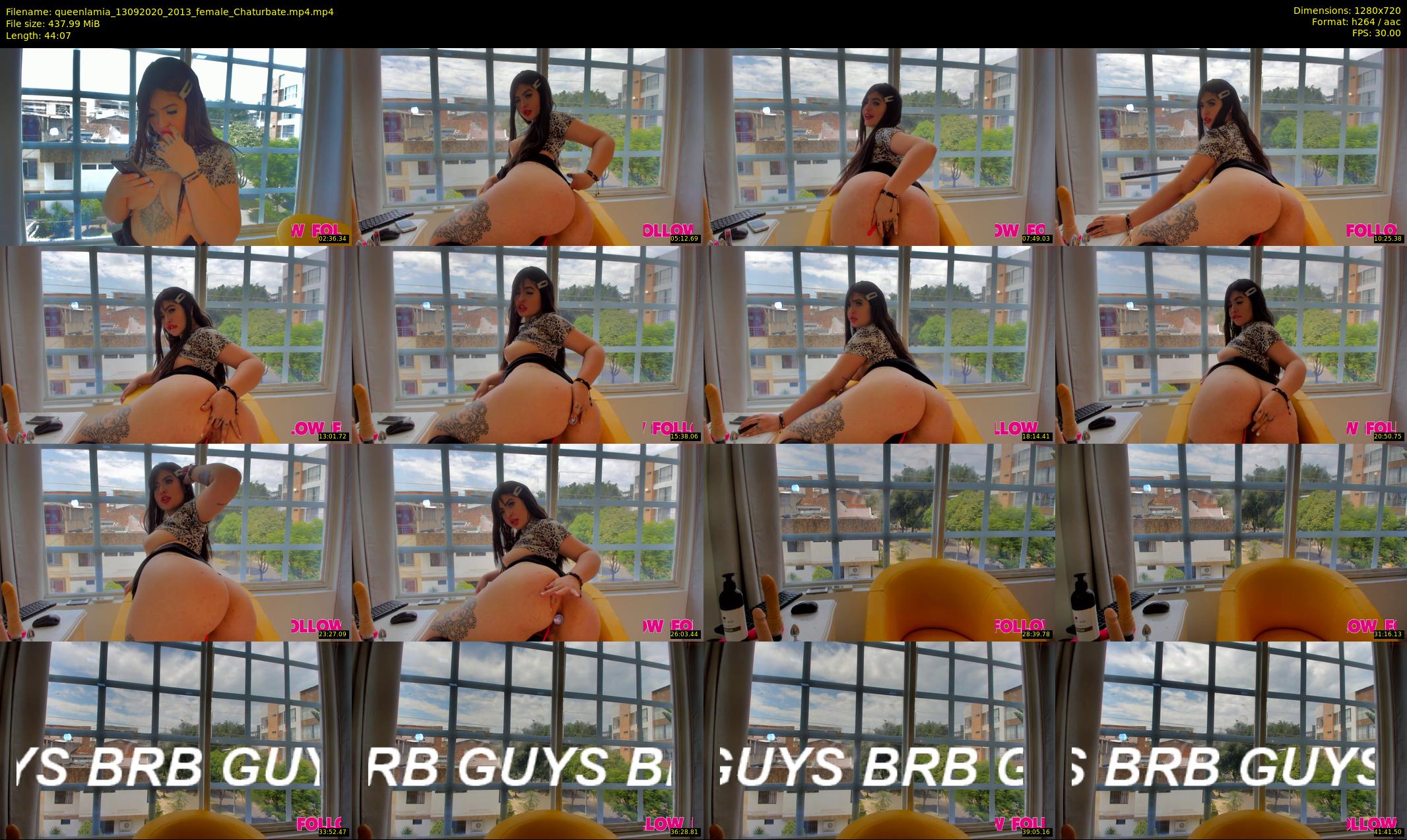queenlamia — 45 minute Chaturbate female cam show recording, 720p, Sep 13, 2020