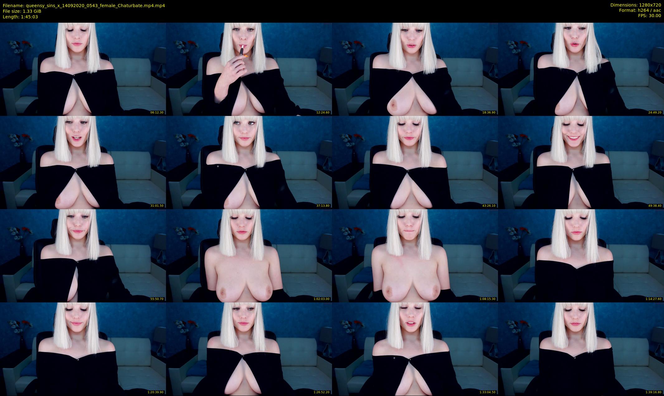 queensy_sins_x — 106 minute Chaturbate female cam show recording, 720p, Sep 14, 2020