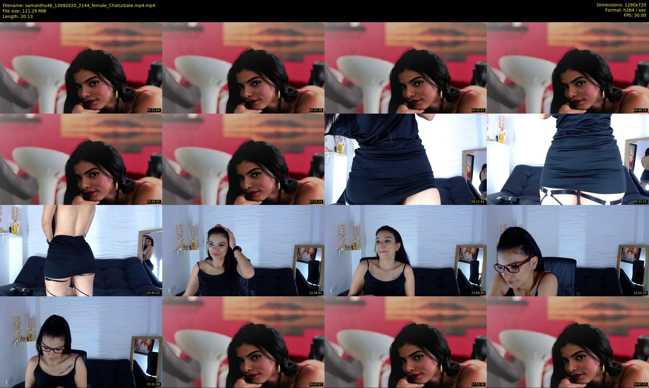 samantha46 — 21 minute Chaturbate female cam show recording, 720p, Sep 13, 2020