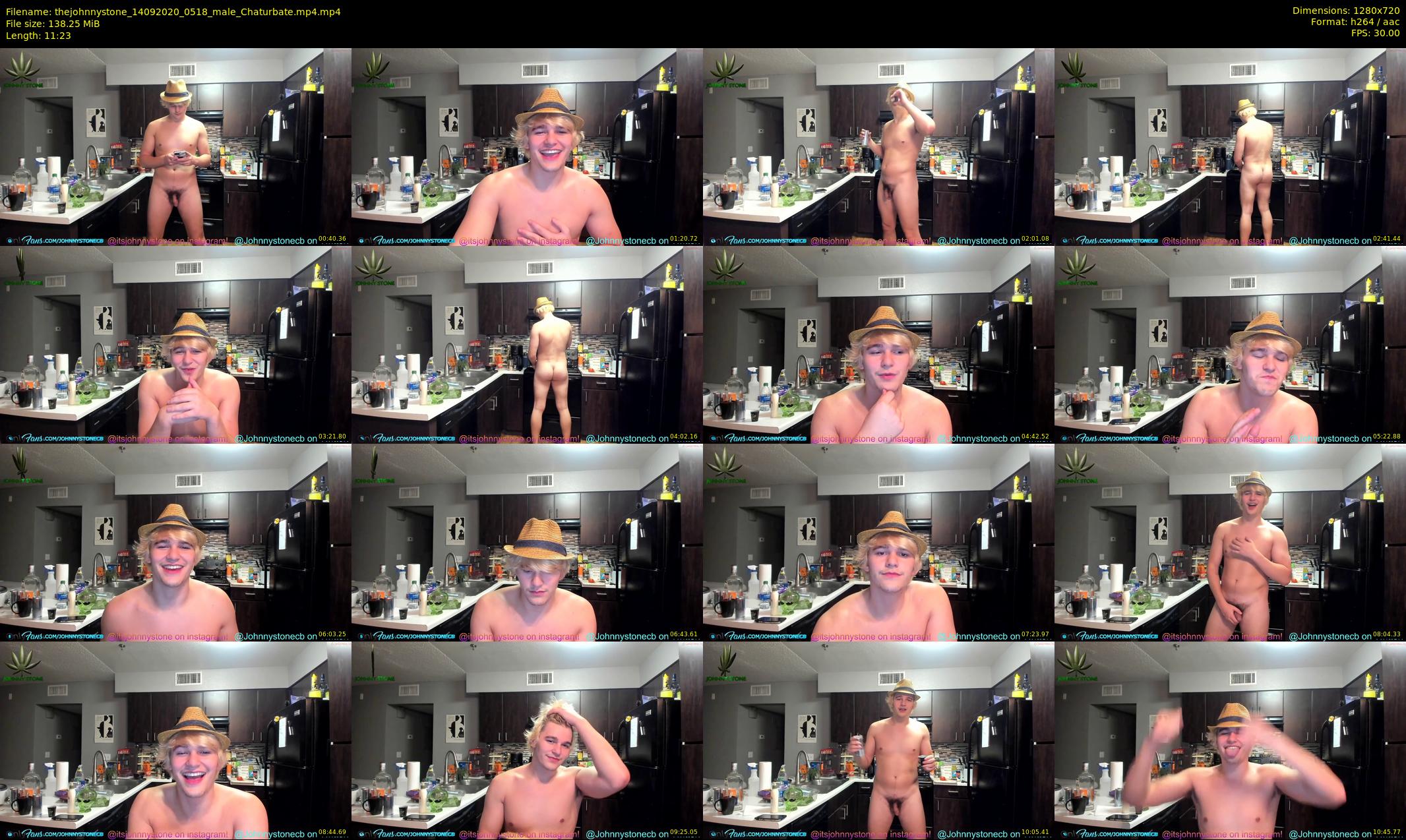 thejohnnystone — 12 minute Chaturbate male cam show recording, 720p, Sep 14, 2020