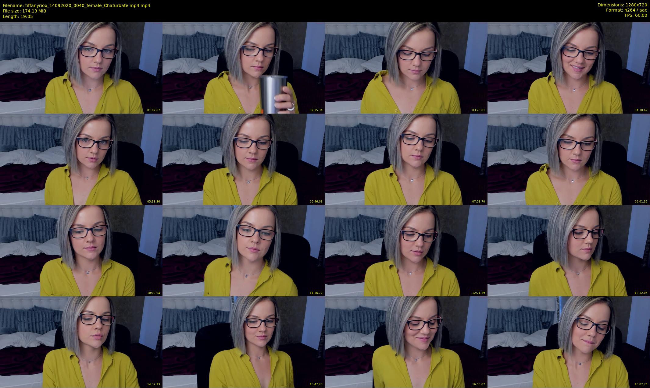 tiffanyriox — 20 minute Chaturbate female cam show recording, 720p, Sep 14, 2020