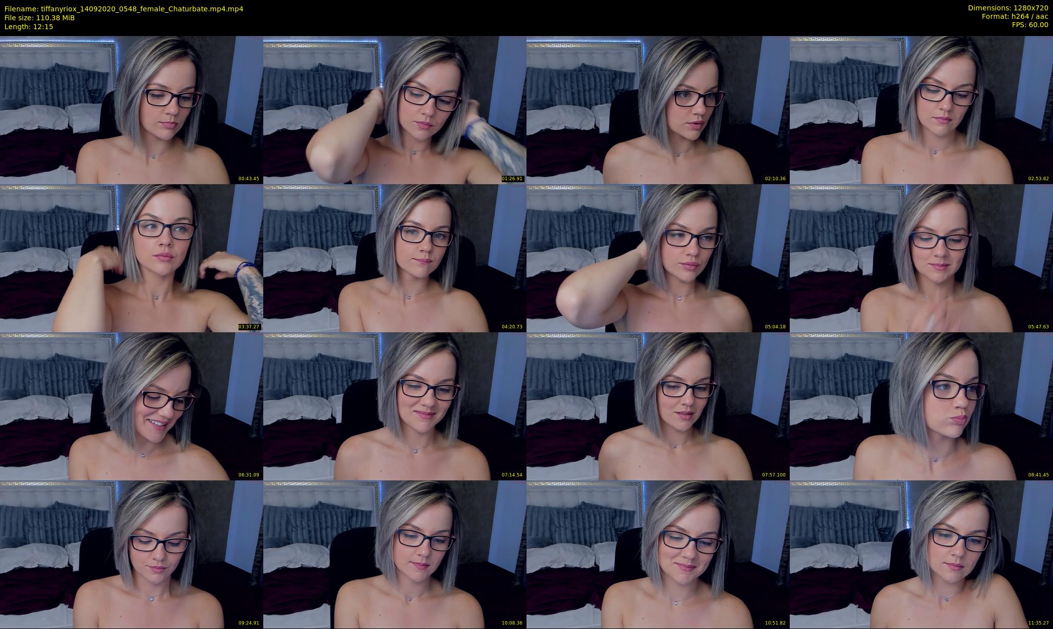 tiffanyriox — 13 minute Chaturbate female cam show recording, 720p, Sep 14, 2020