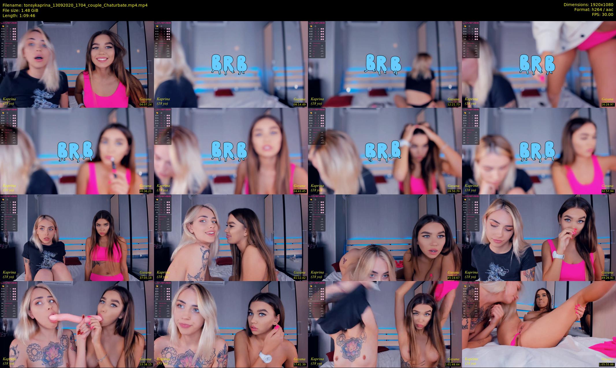 tonsykaprina — 70 minute Chaturbate couple cam show recording, 1080p, Sep 13, 2020