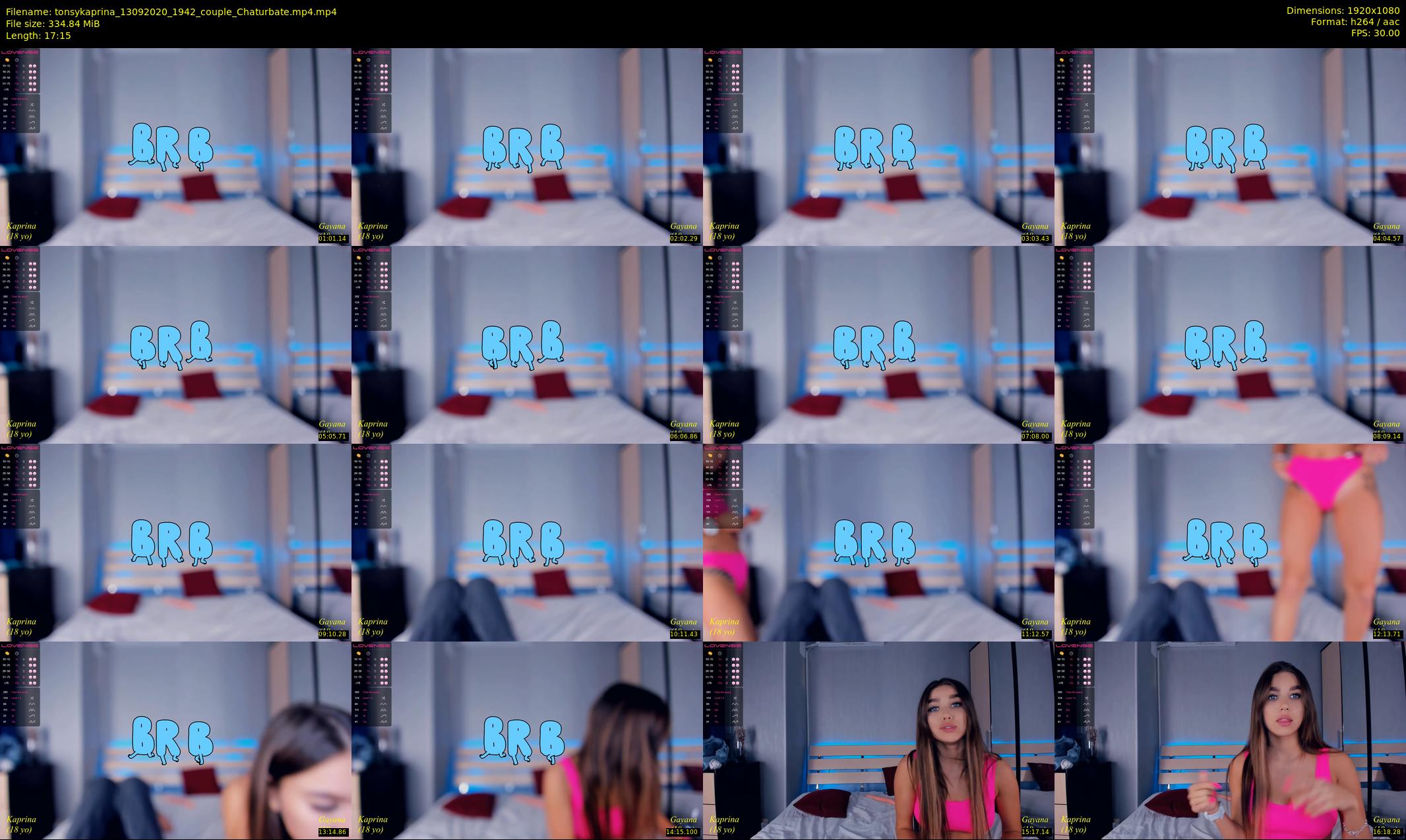tonsykaprina — 18 minute Chaturbate couple cam show recording, 1080p, Sep 13, 2020