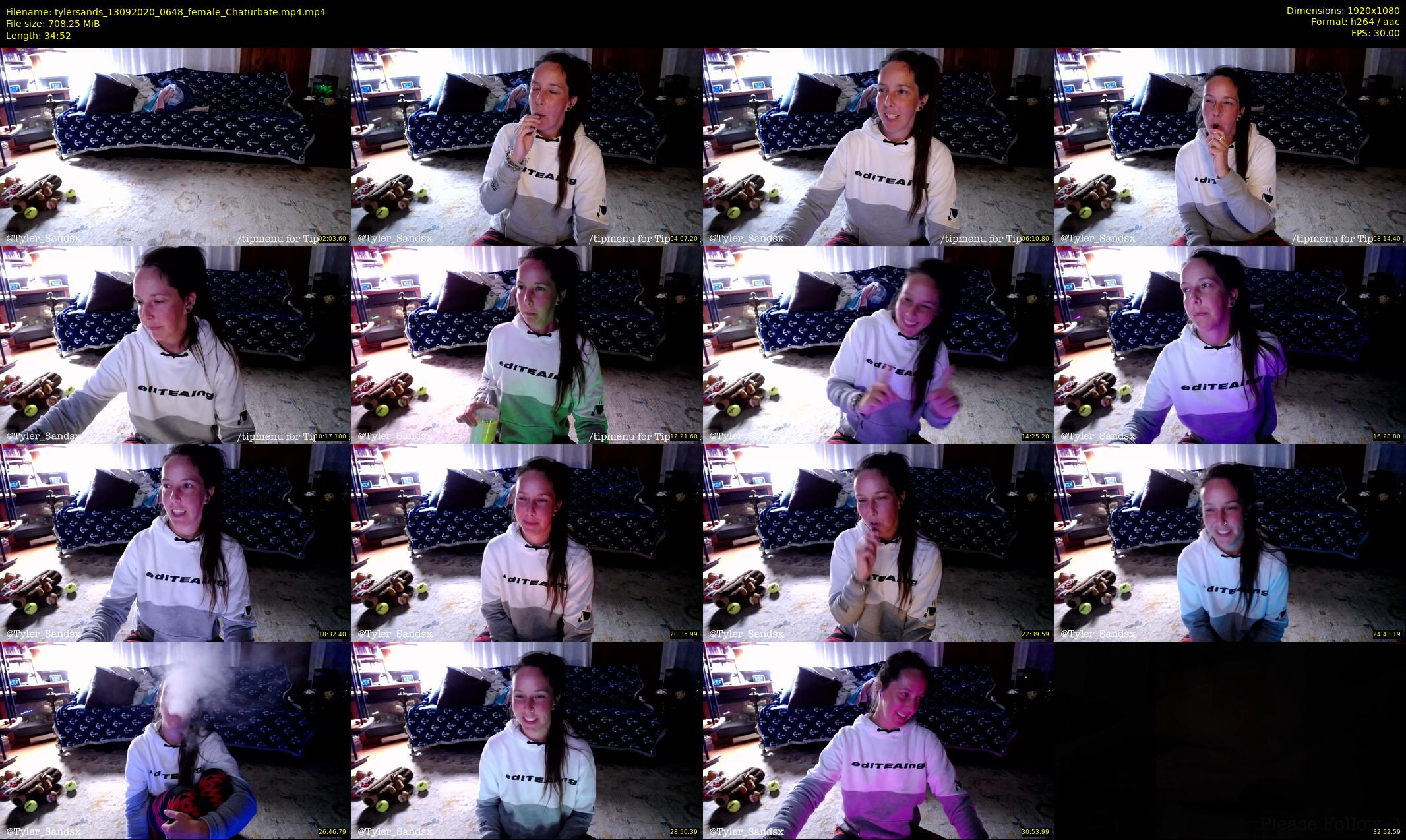 tylersands — 35 minute Chaturbate female cam show recording, 1080p, Sep 13, 2020