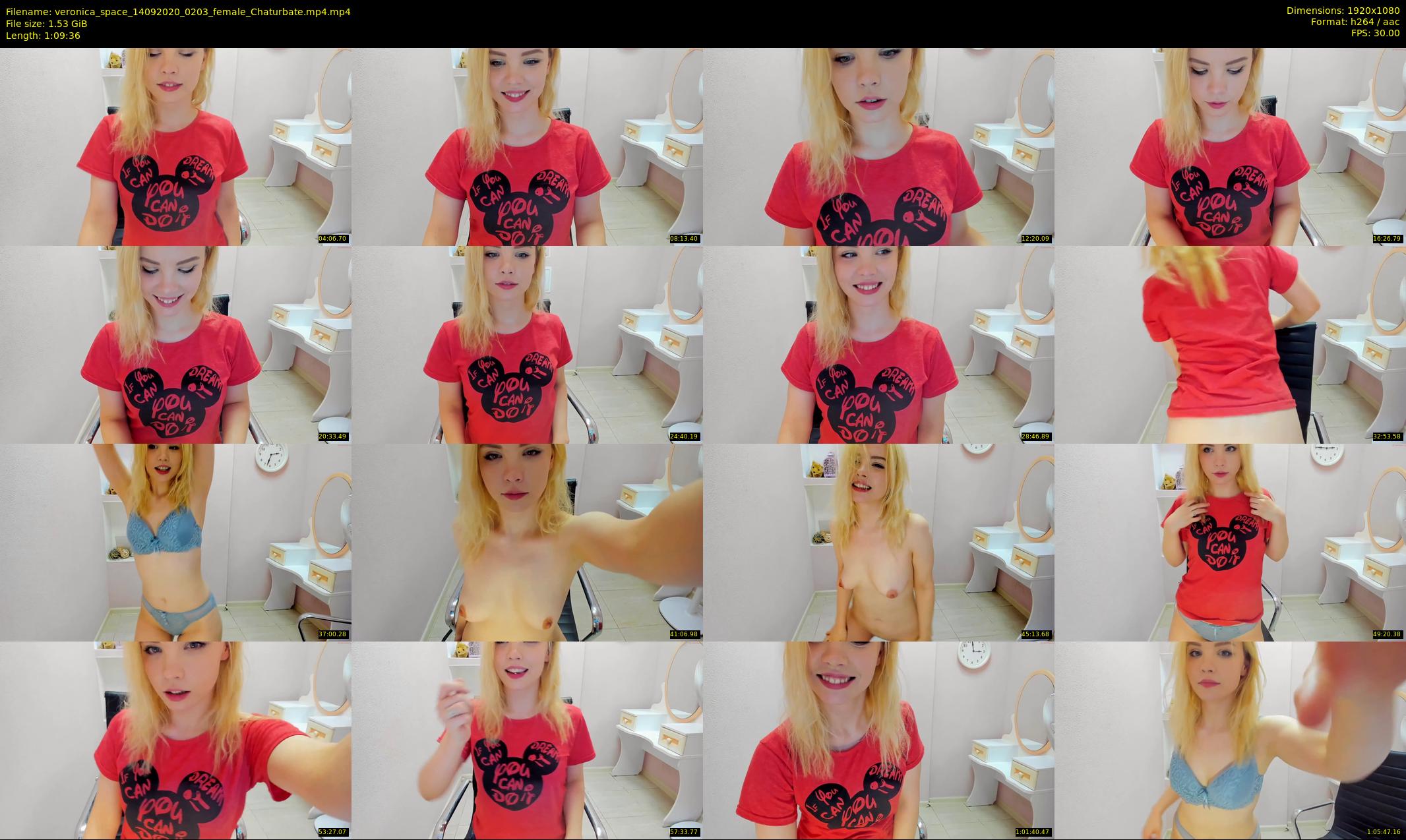 veronica_space — 70 minute Chaturbate female cam show recording, 1080p, Sep 14, 2020