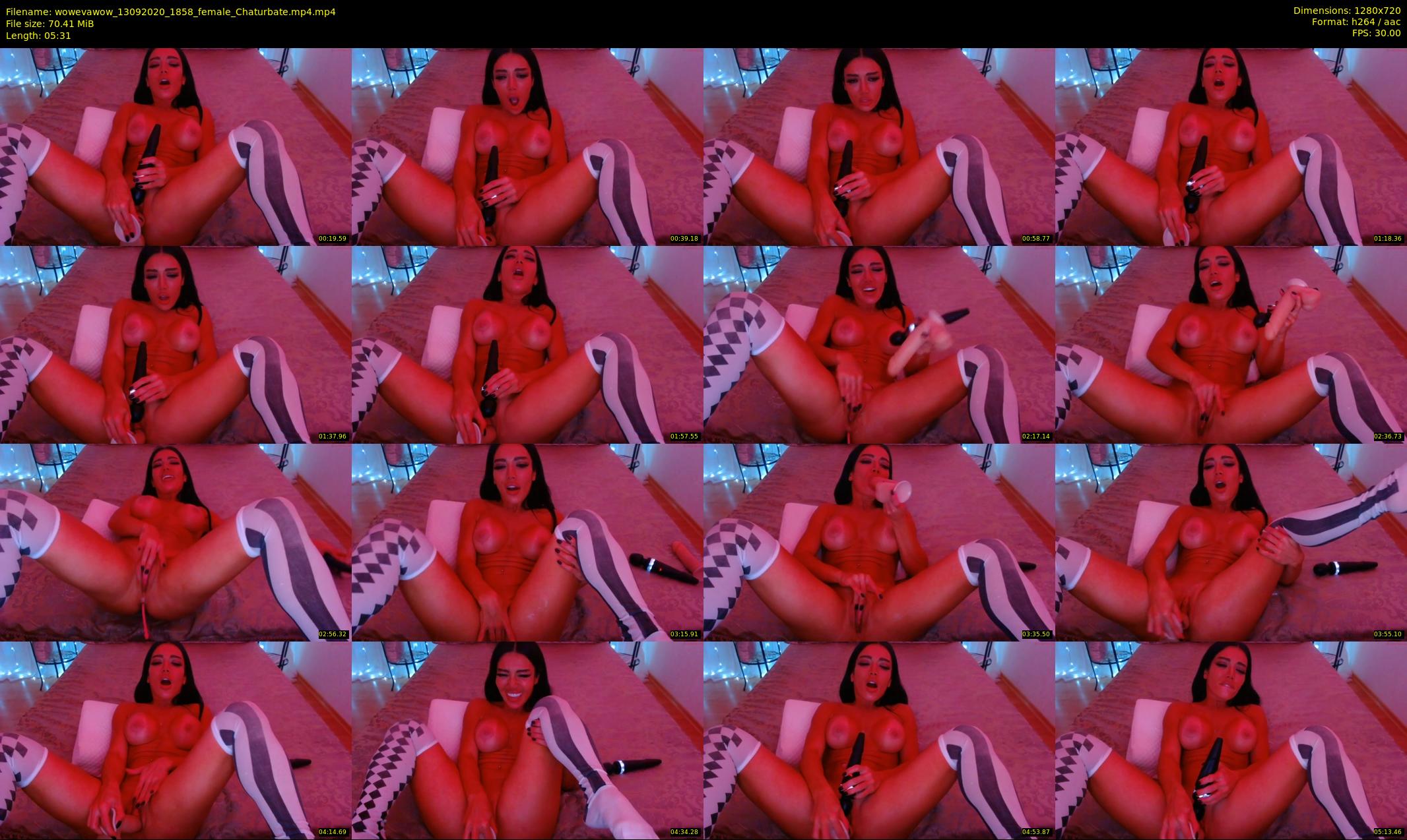 wowevawow — 6 minute Chaturbate female cam show recording, 720p, Sep 13, 2020