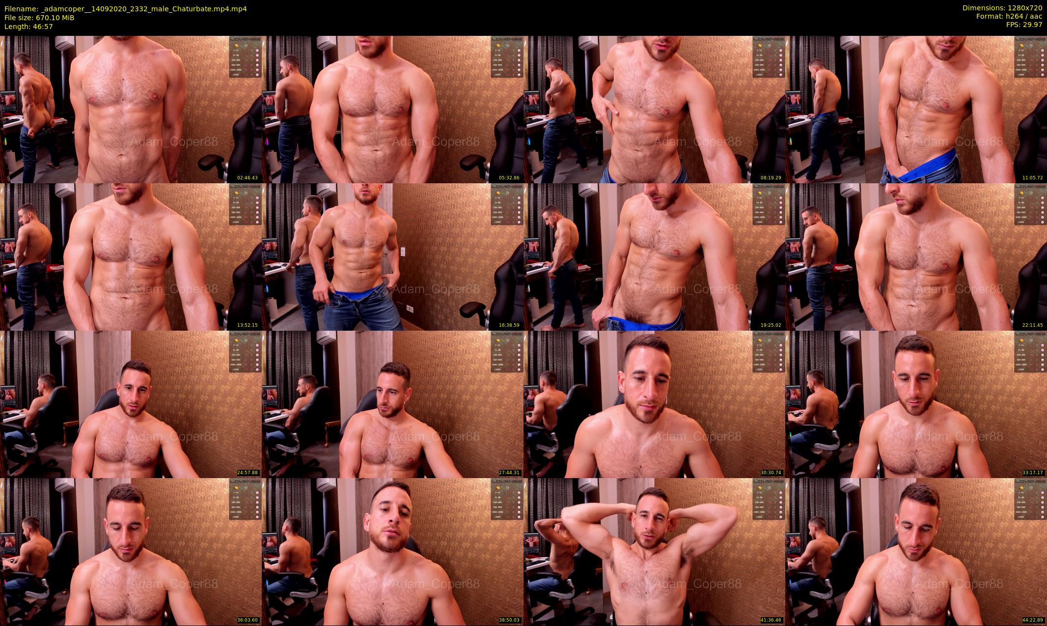 _adamcoper_ — 47 minute Chaturbate male cam show recording, 720p, Sep 14, 2020