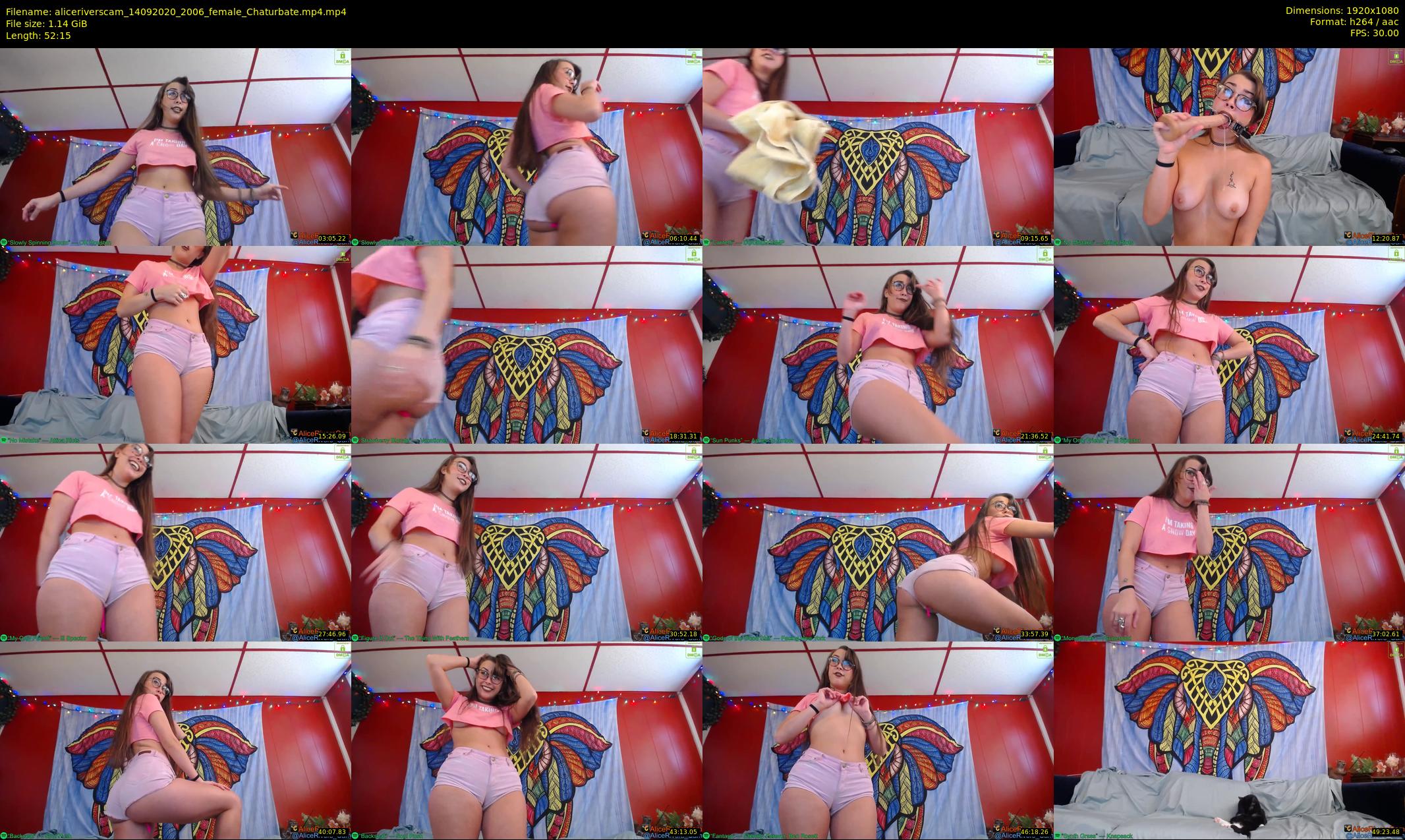 aliceriverscam — 53 minute Chaturbate female cam show recording, 1080p, Sep 14, 2020