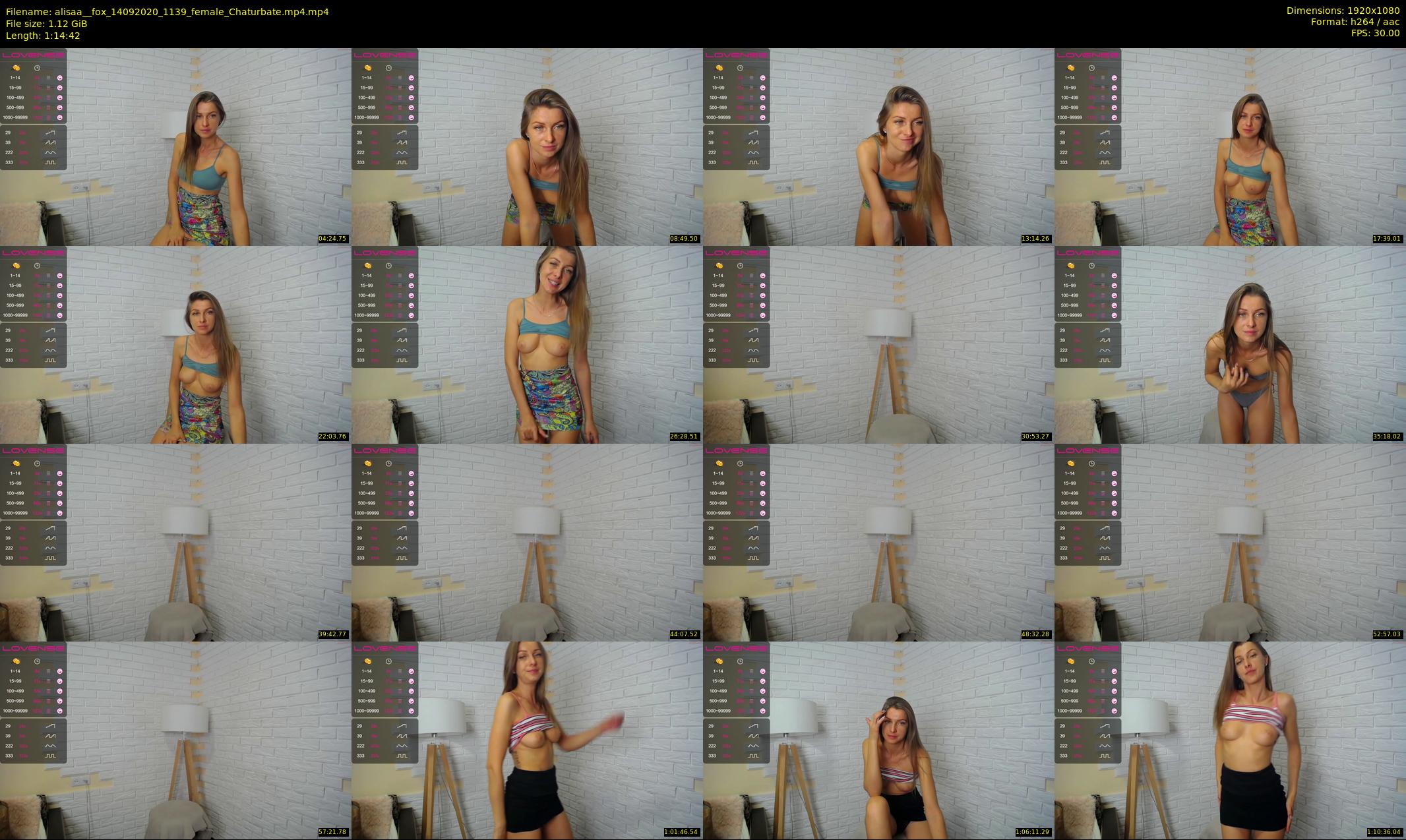 alisaa__fox — 75 minute Chaturbate female cam show recording, 1080p, Sep 14, 2020