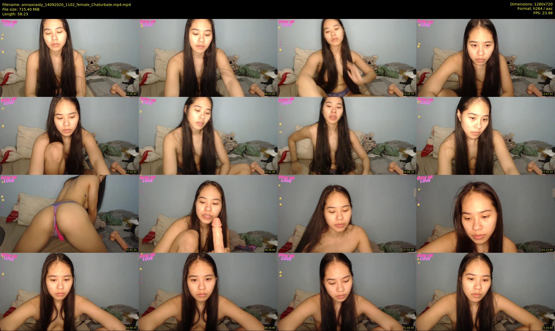 annaxnasty — 59 minute Chaturbate female cam show recording, 720p, Sep 14, 2020
