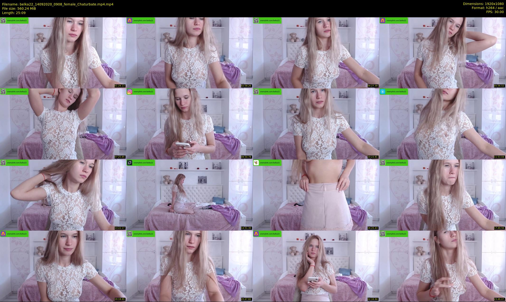 belka22 — 26 minute Chaturbate female cam show recording, 1080p, Sep 14, 2020