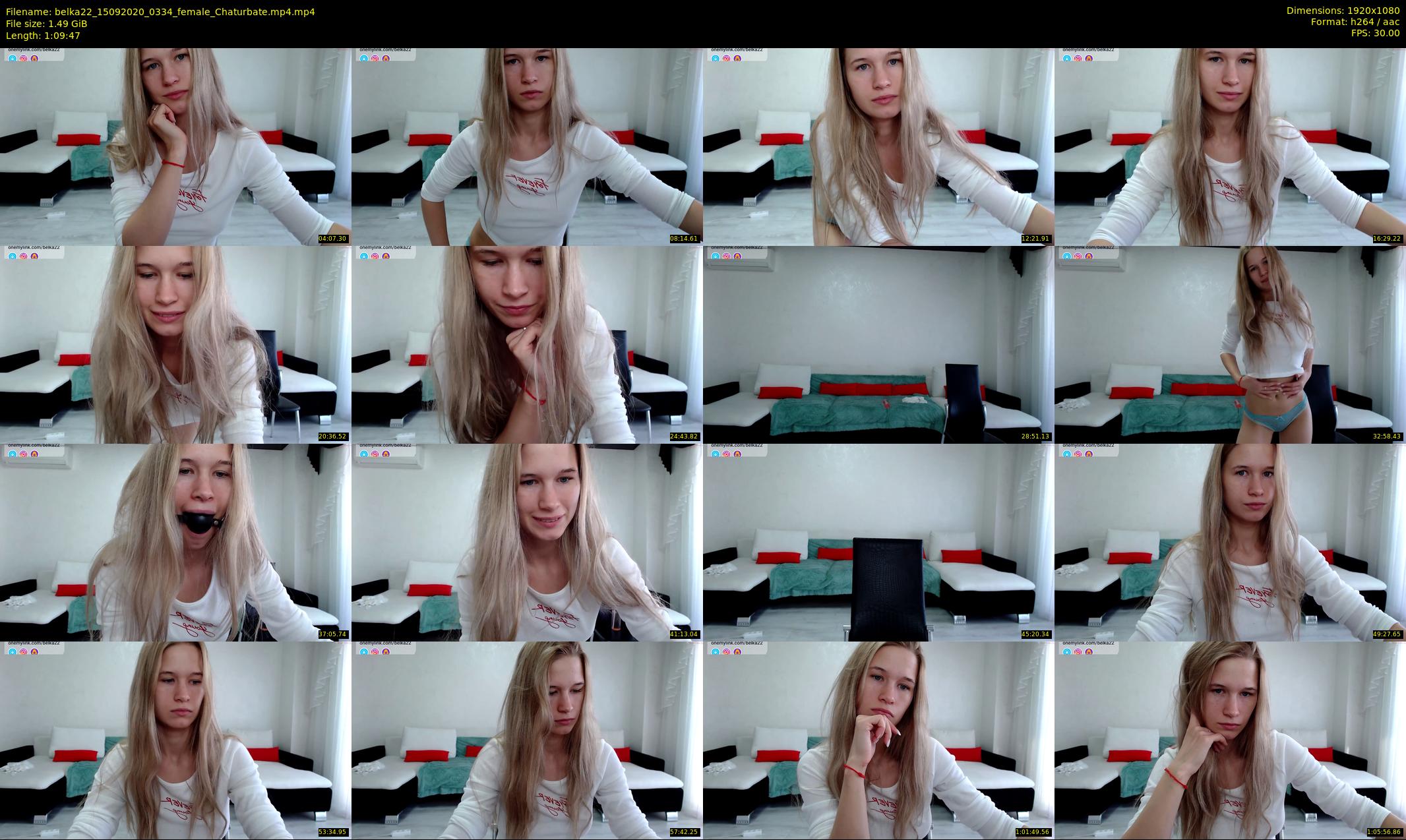 belka22 — 70 minute Chaturbate female cam show recording, 1080p, Sep 15, 2020
