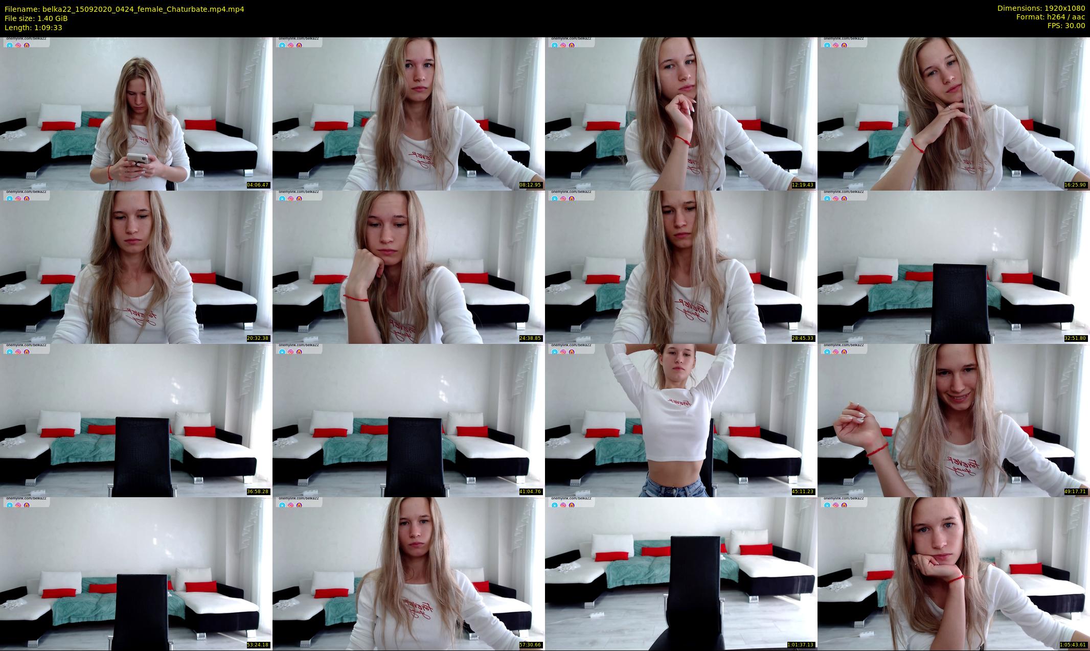 belka22 — 70 minute Chaturbate female cam show recording, 1080p, Sep 15, 2020