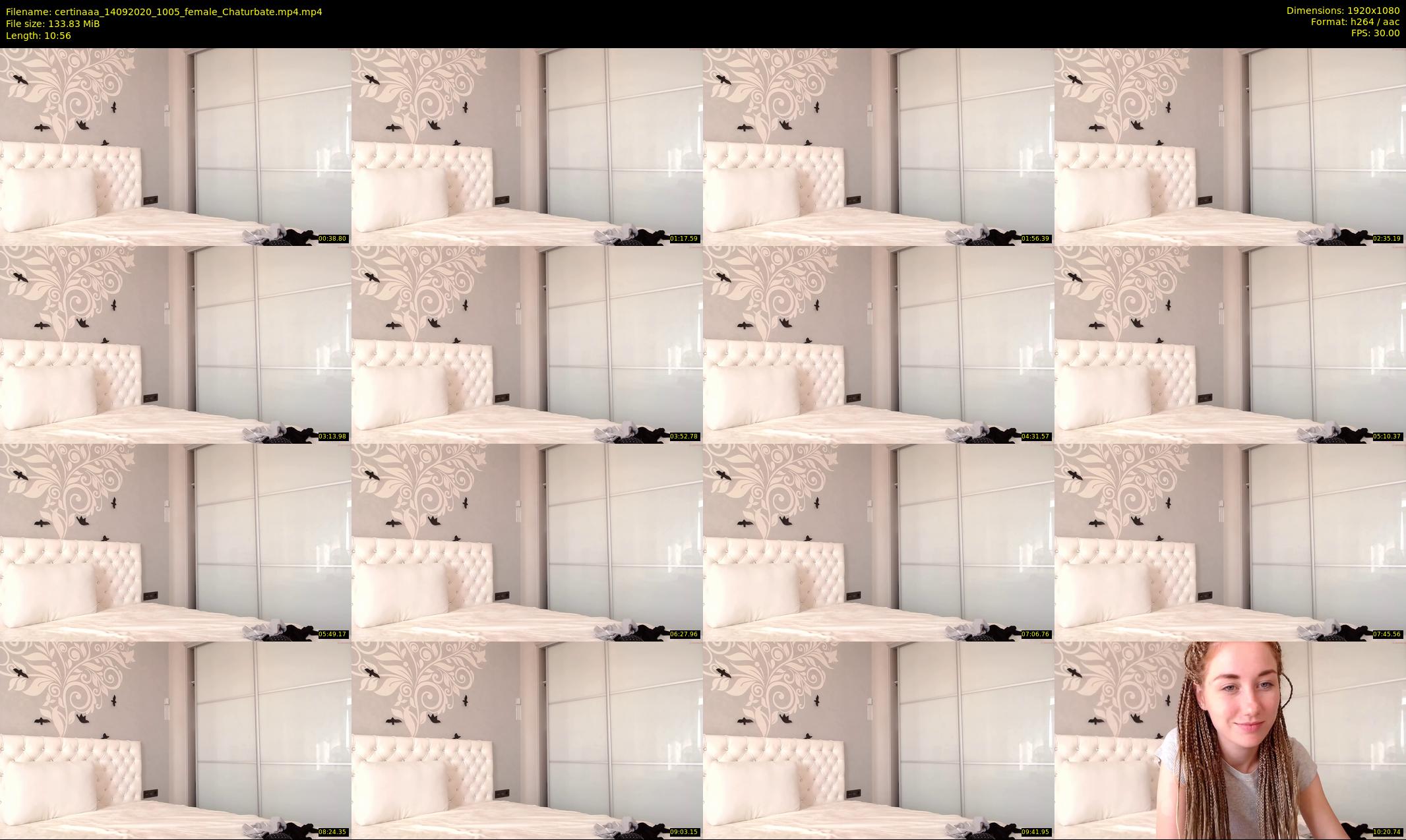 certinaaa — 11 minute Chaturbate female cam show recording, 1080p, Sep 14, 2020
