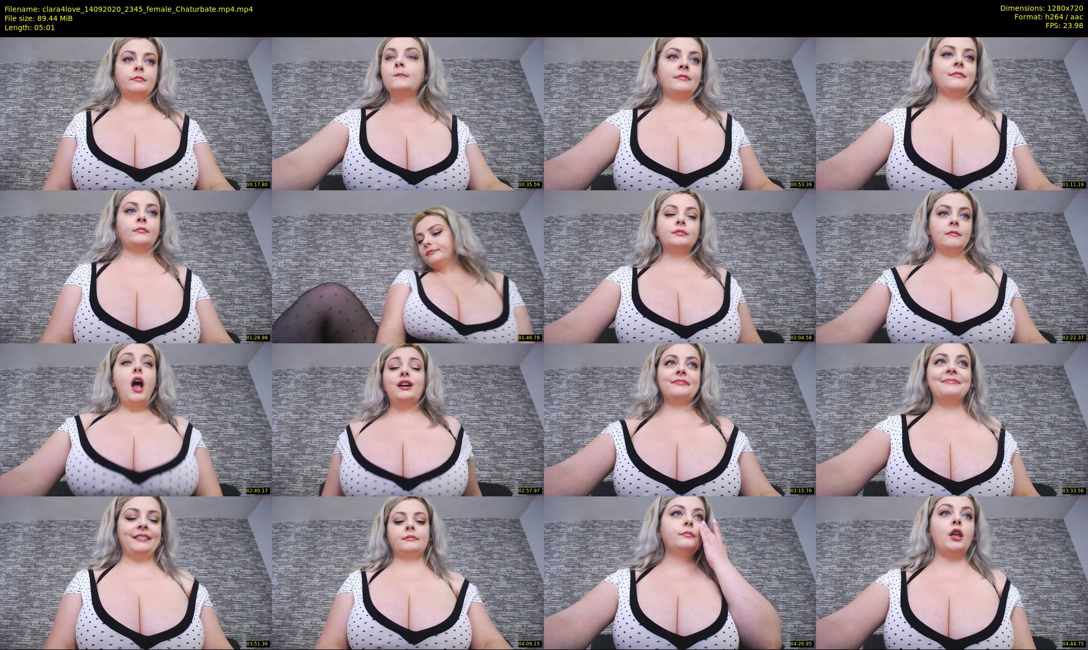 clara4love — 6 minute Chaturbate female cam show recording, 720p, Sep 14, 2020