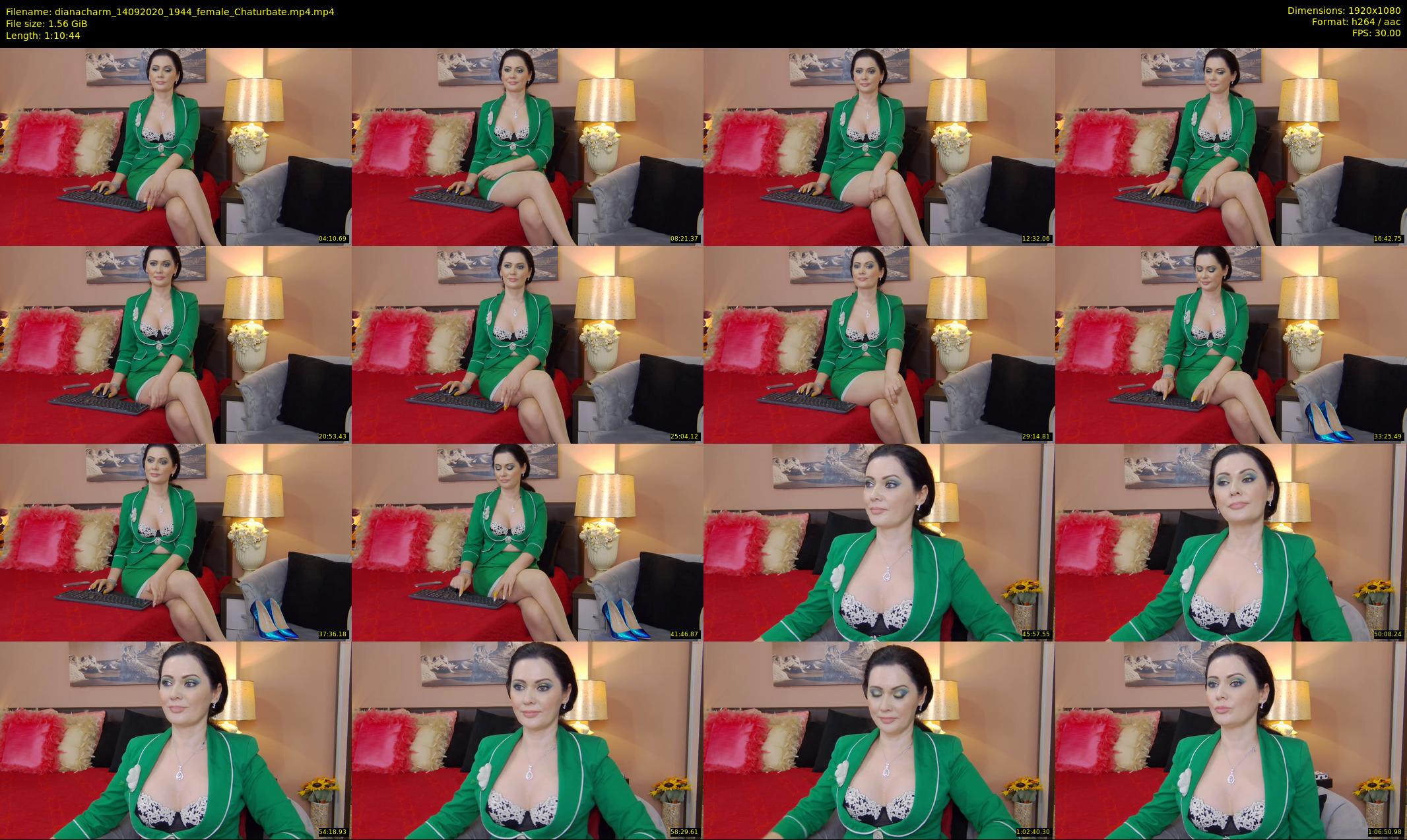 dianacharm — 71 minute Chaturbate female cam show recording, 1080p, Sep 14, 2020