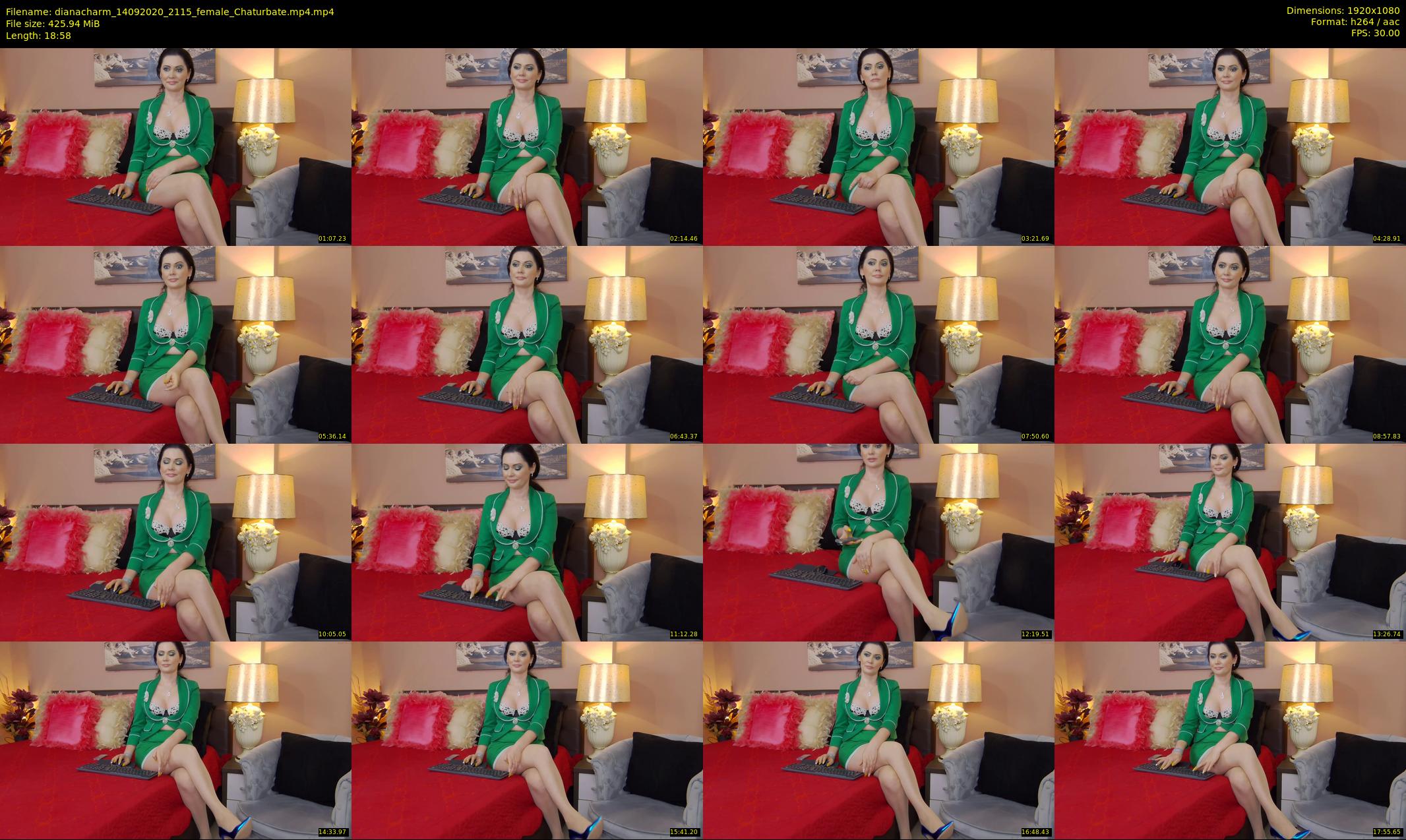 dianacharm — 19 minute Chaturbate female cam show recording, 1080p, Sep 14, 2020