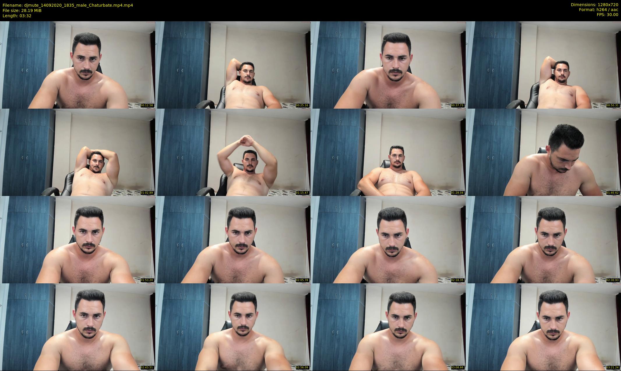 djmute — 4 minute Chaturbate male cam show recording, 720p, Sep 14, 2020