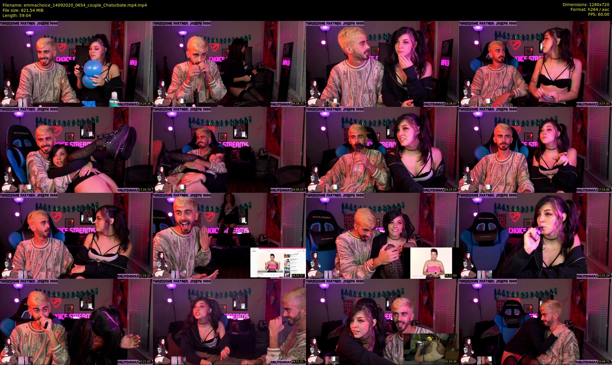 emmachoice — 60 minute Chaturbate female cam show recording, 720p, Sep 14, 2020