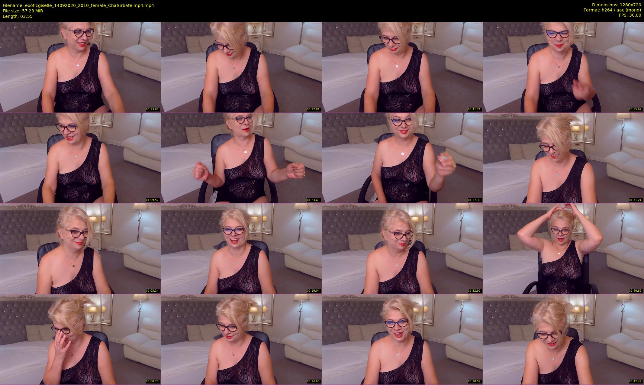 exoticgiselle — 4 minute Chaturbate female cam show recording, 720p, Sep 14, 2020