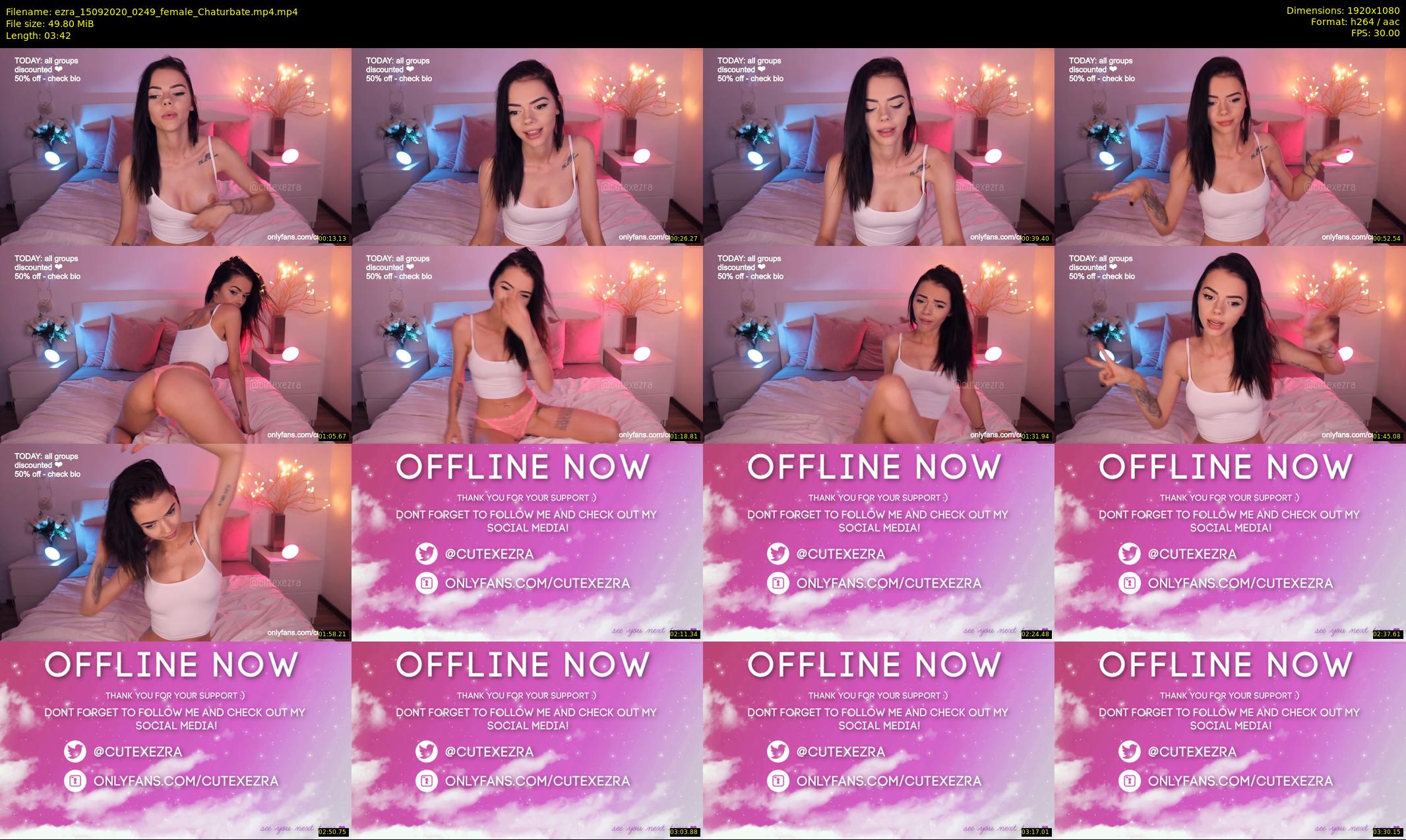 ezra — 4 minute Chaturbate female cam show recording, 1080p, Sep 15, 2020
