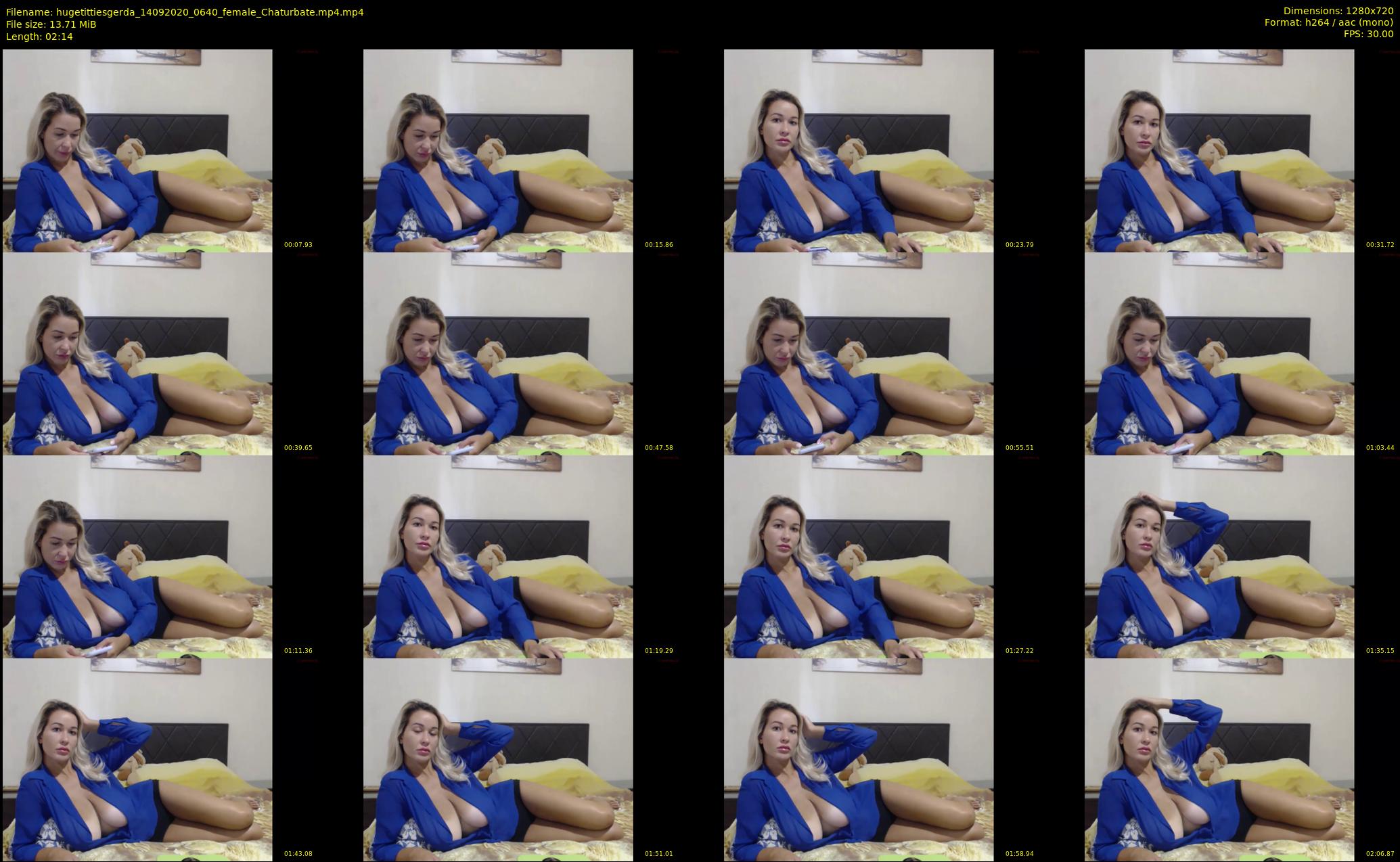 hugetittiesgerda — 3 minute Chaturbate female cam show recording, 720p, Sep 14, 2020