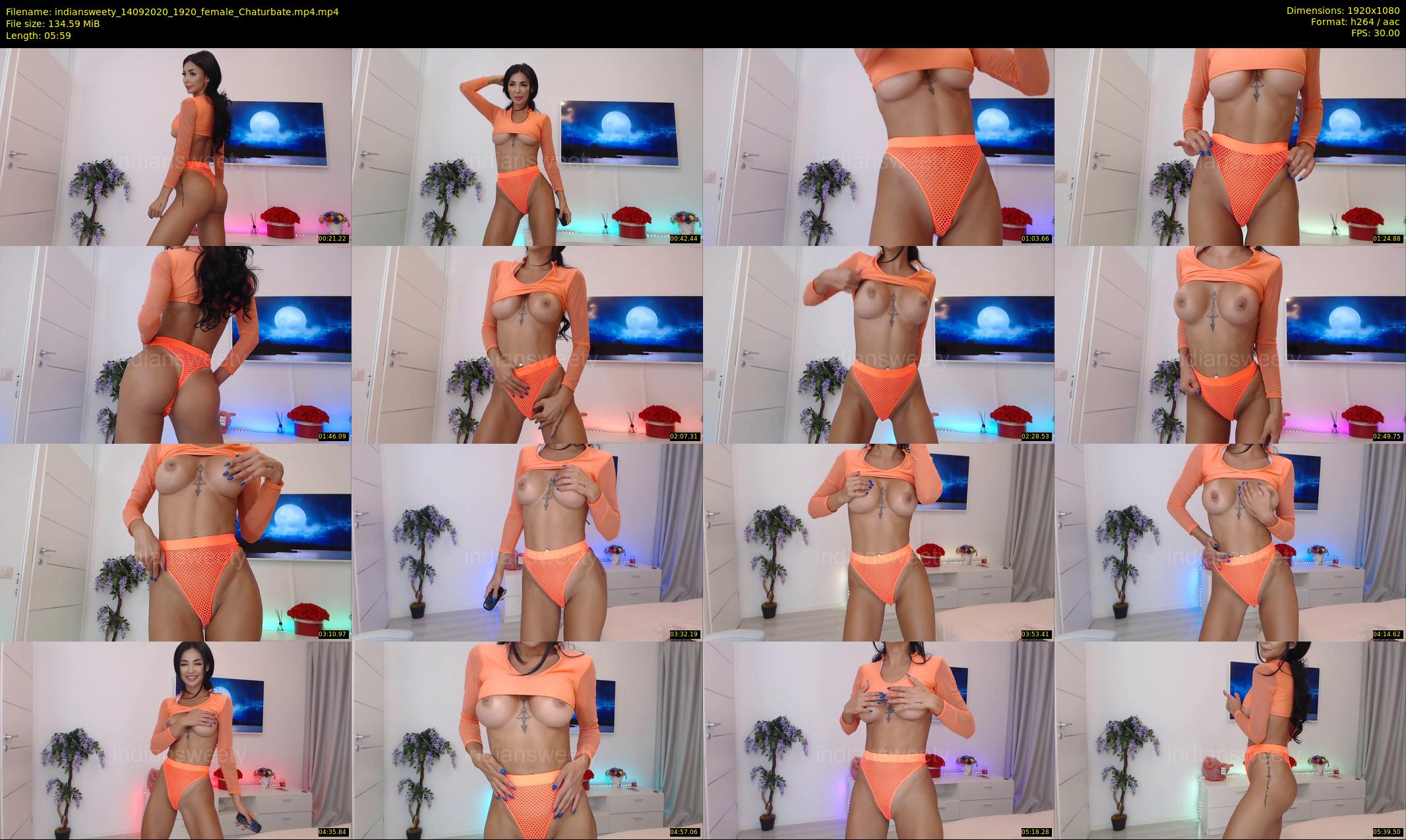 indiansweety — 6 minute Chaturbate female cam show recording, 1080p, Sep 14, 2020