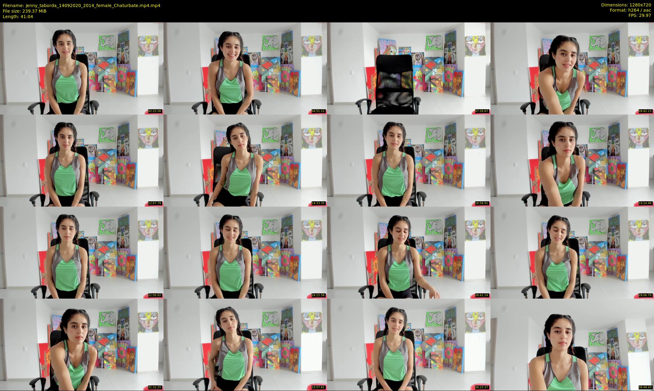 jenny_taborda — 42 minute Chaturbate female cam show recording, 720p, Sep 14, 2020