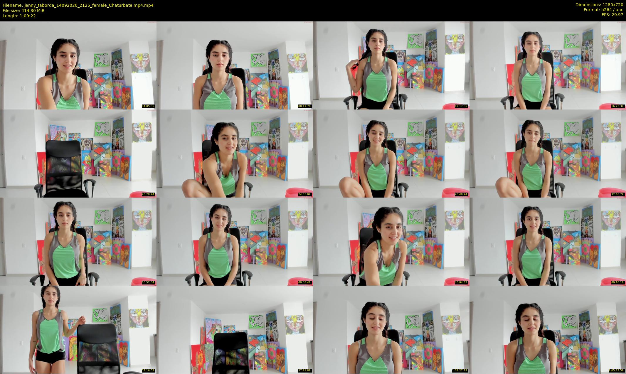 jenny_taborda — 70 minute Chaturbate female cam show recording, 720p, Sep 14, 2020