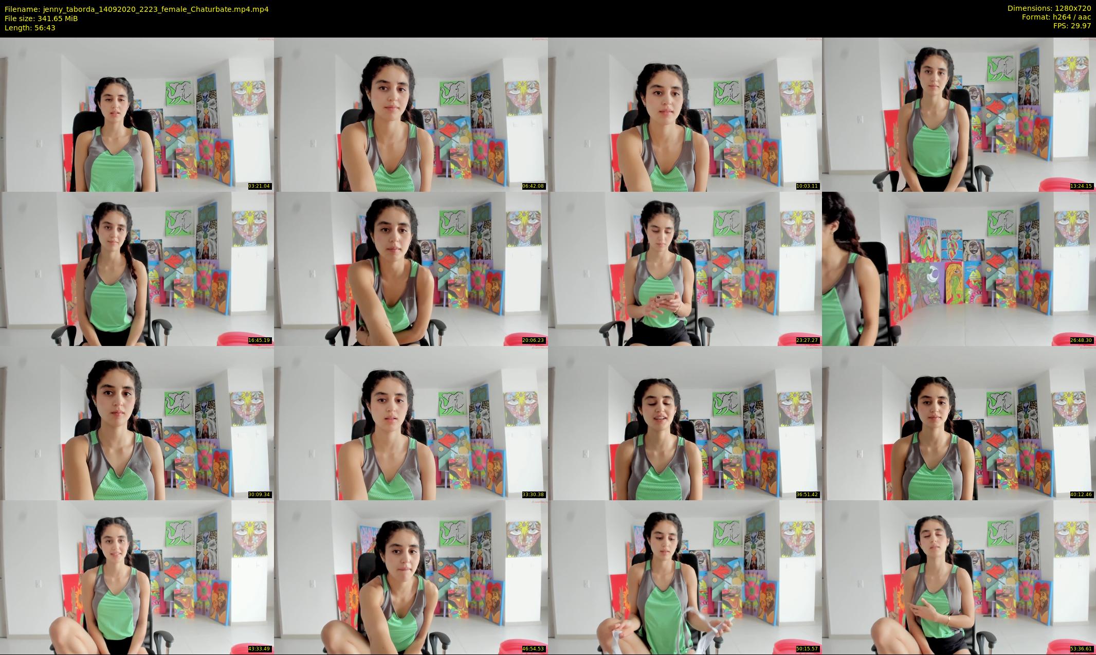 jenny_taborda — 57 minute Chaturbate female cam show recording, 720p, Sep 14, 2020