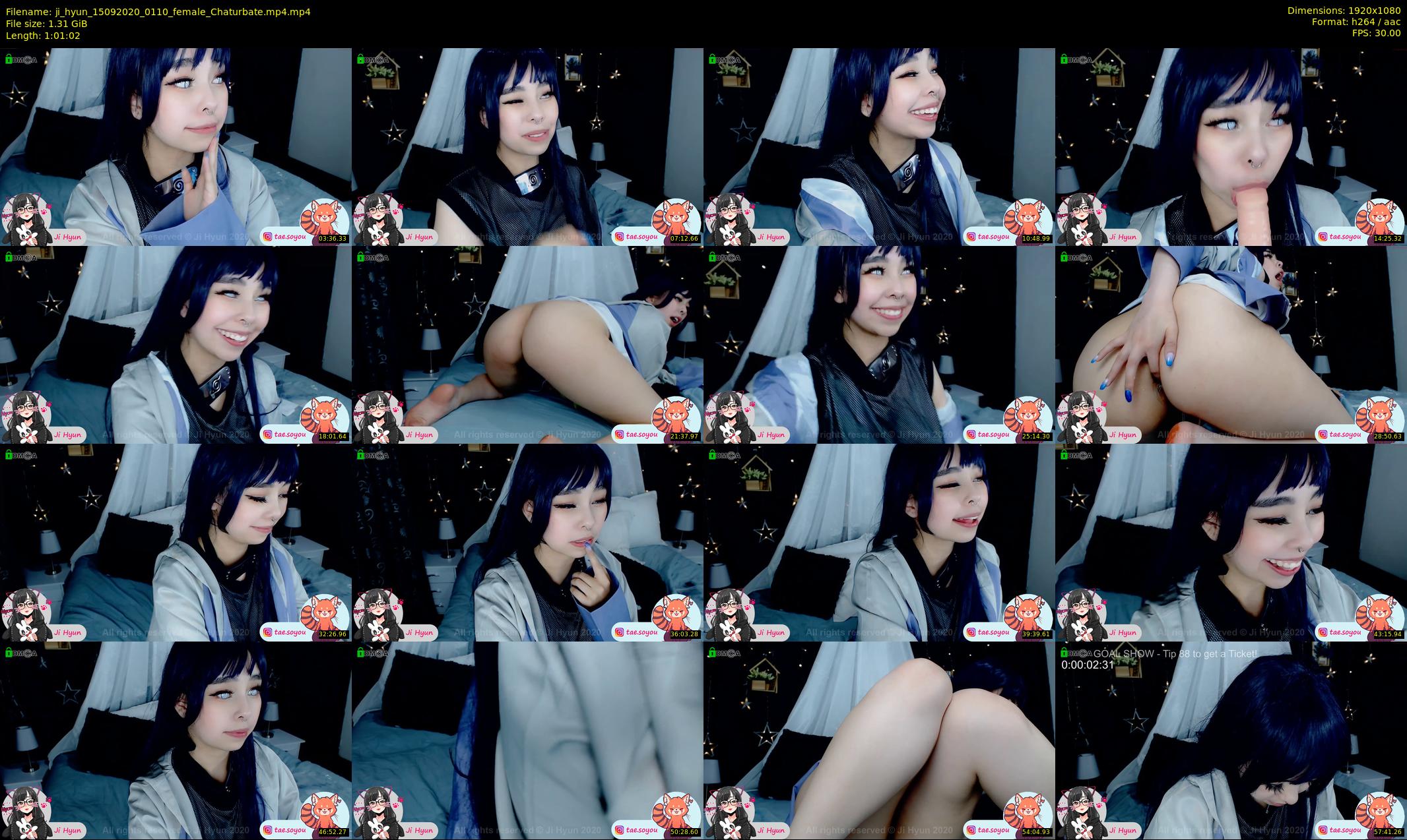 ji_hyun — 62 minute Chaturbate female cam show recording, 1080p, Sep 15, 2020
