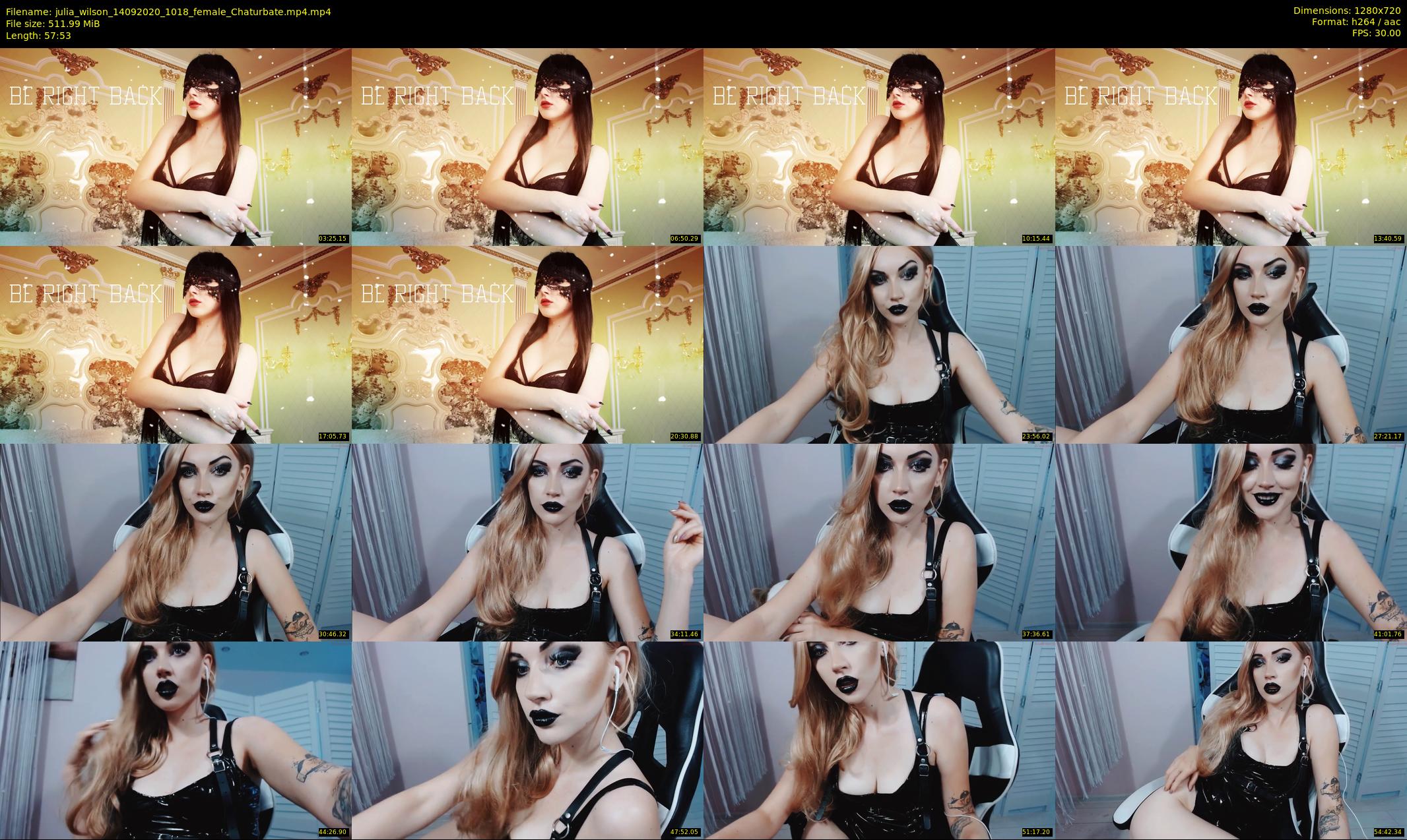 julia_wilson — 58 minute Chaturbate female cam show recording, 720p, Sep 14, 2020