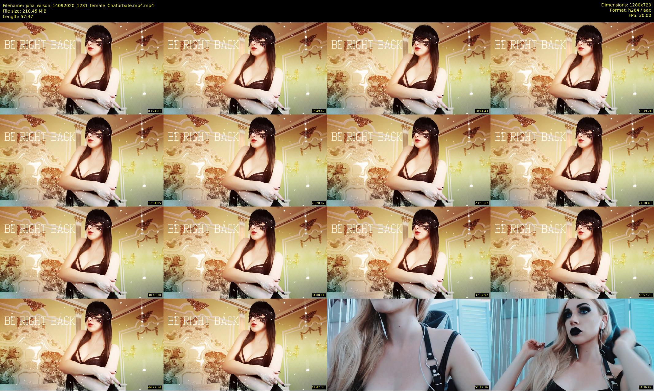julia_wilson — 58 minute Chaturbate female cam show recording, 720p, Sep 14, 2020