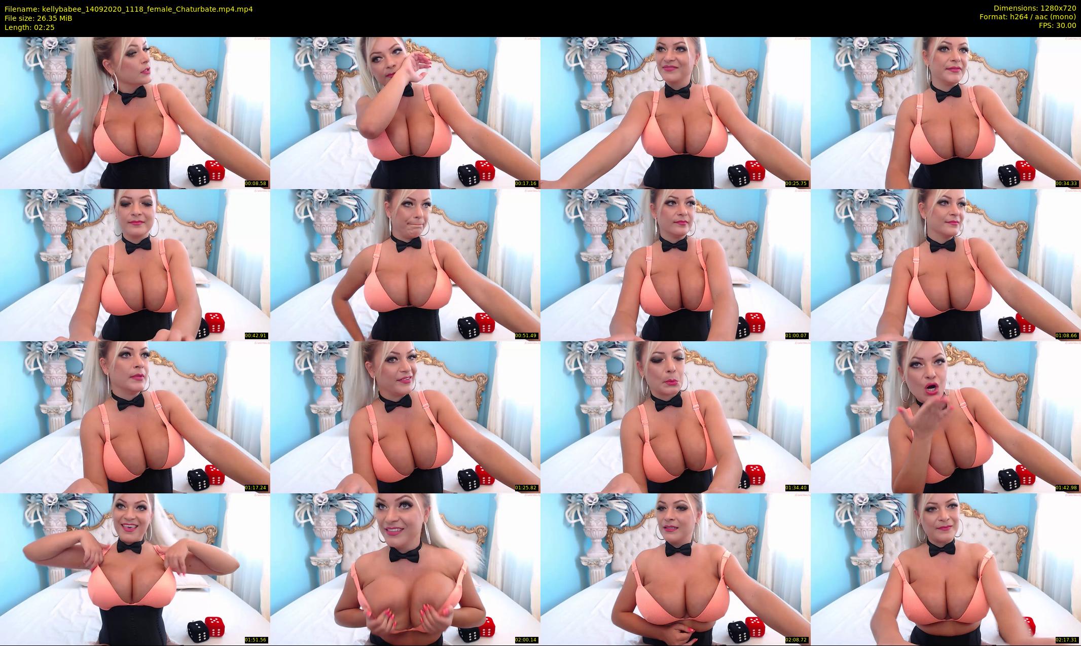 kellybabee — 3 minute Chaturbate female cam show recording, 720p, Sep 14, 2020
