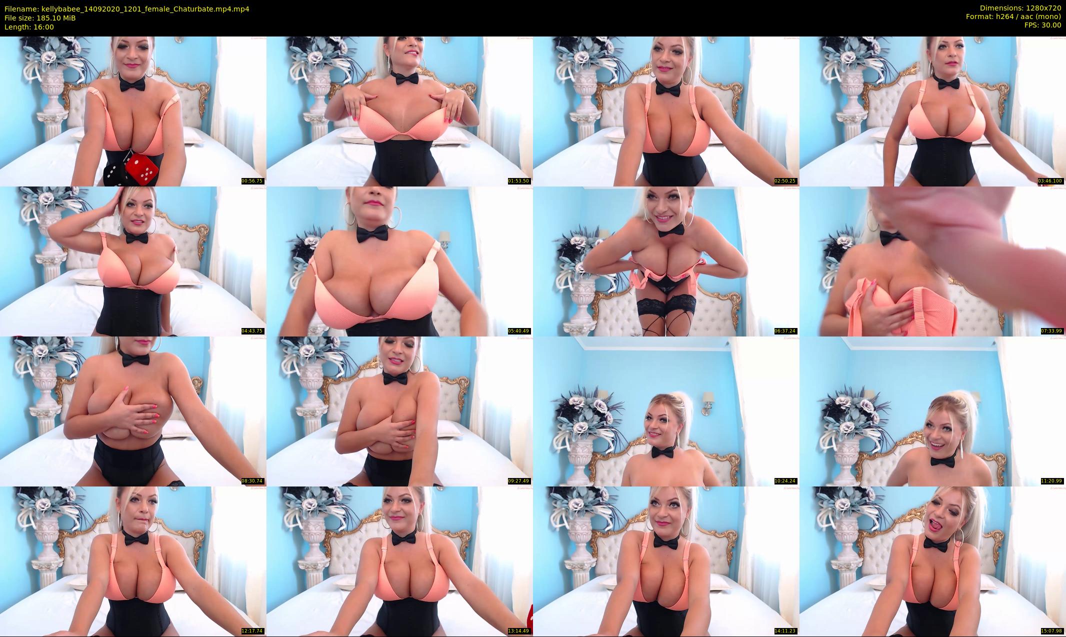 kellybabee — 16 minute Chaturbate female cam show recording, 720p, Sep 14, 2020