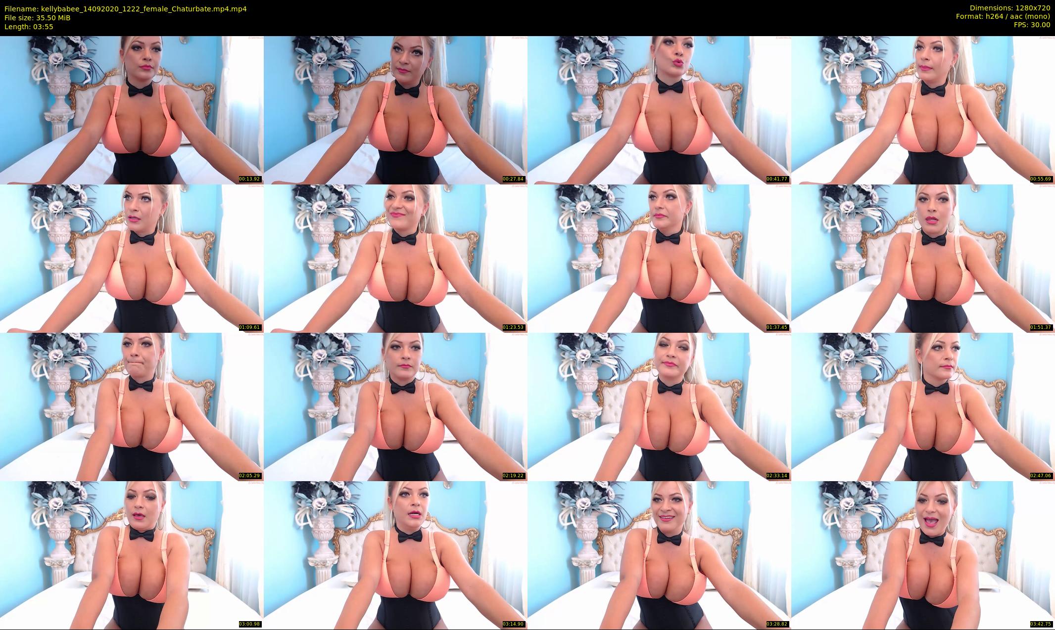 kellybabee — 4 minute Chaturbate female cam show recording, 720p, Sep 14, 2020