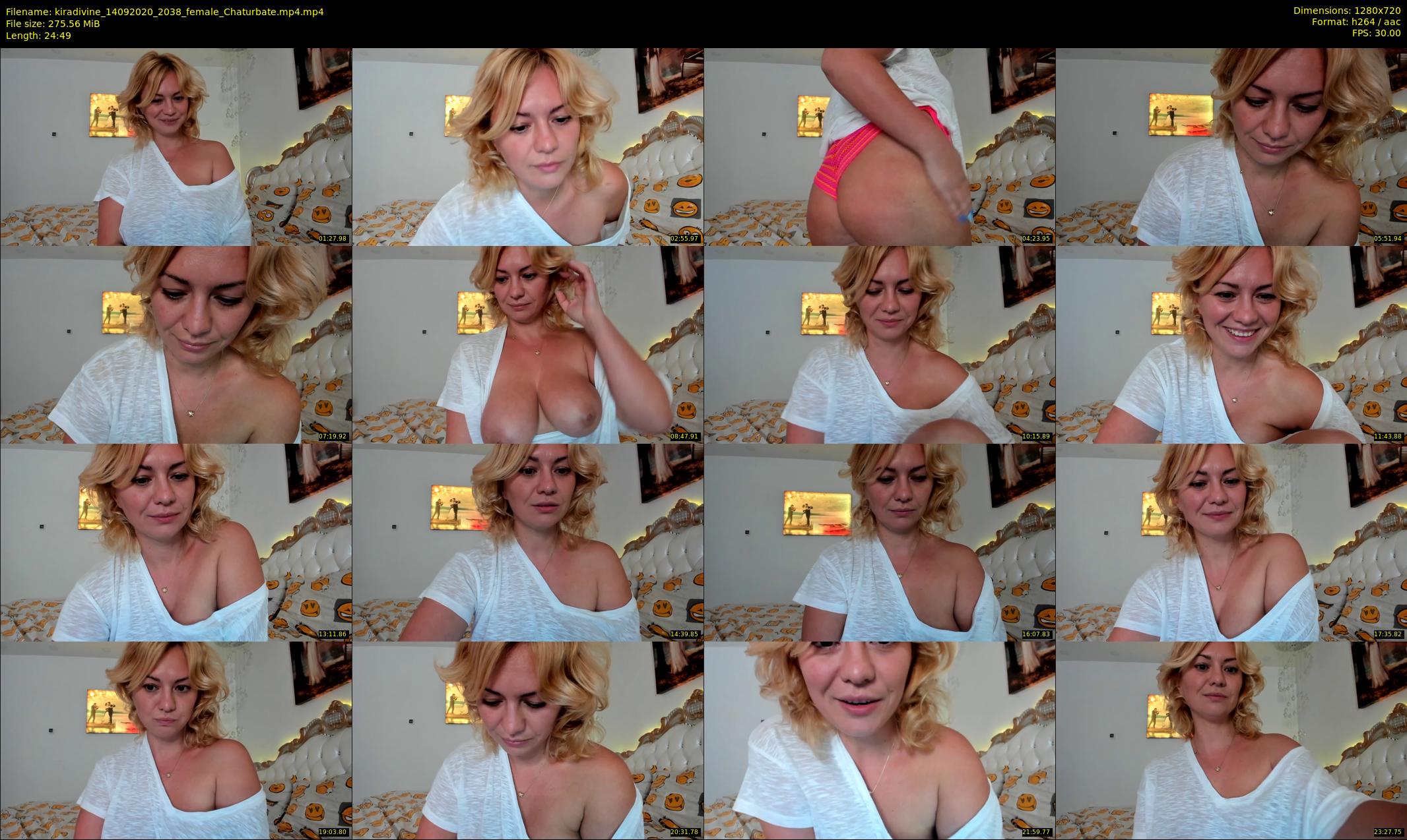 kiradivine — 25 minute Chaturbate female cam show recording, 720p, Sep 14, 2020