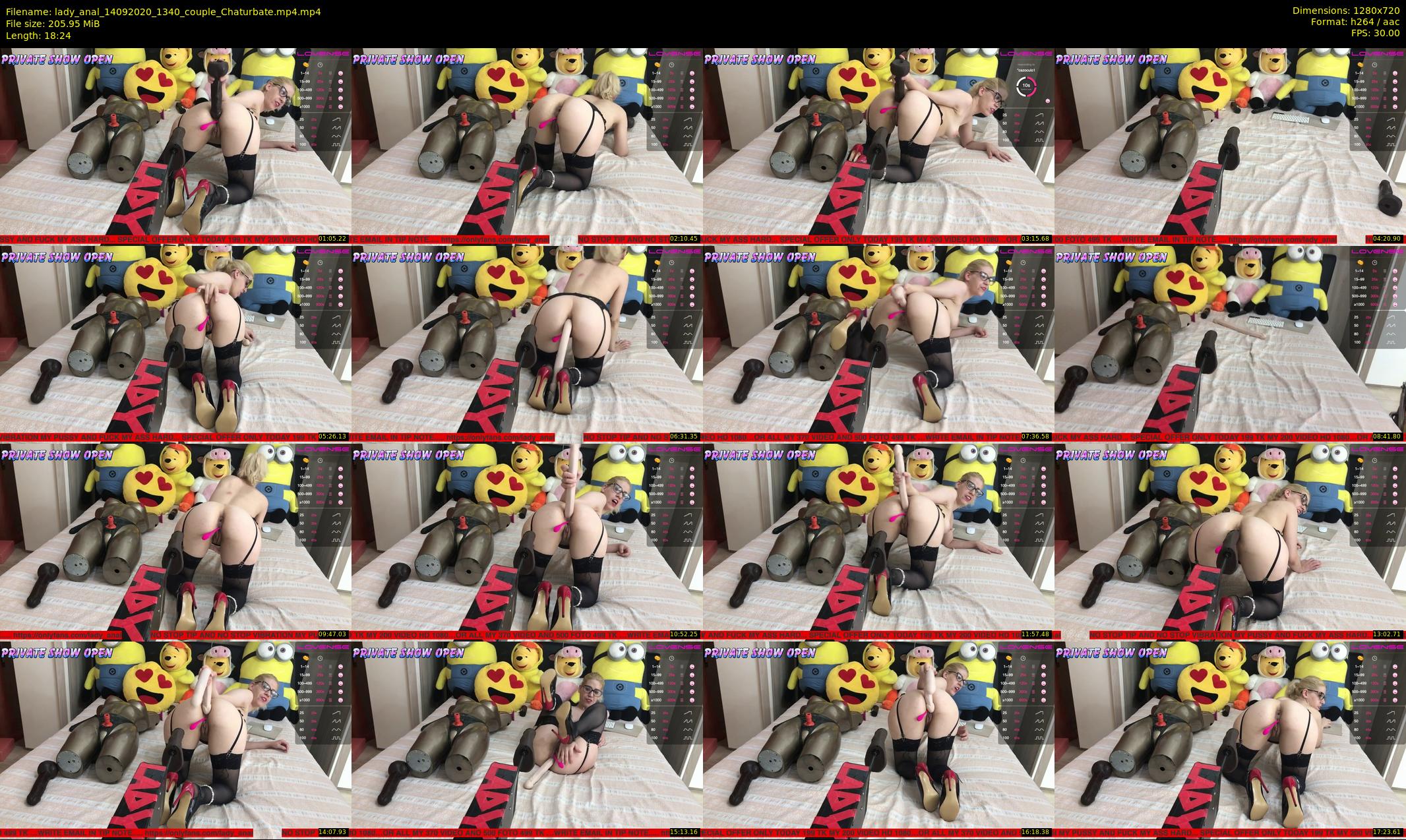 lady_anal — 19 minute Chaturbate female cam show recording, 720p, Sep 14, 2020