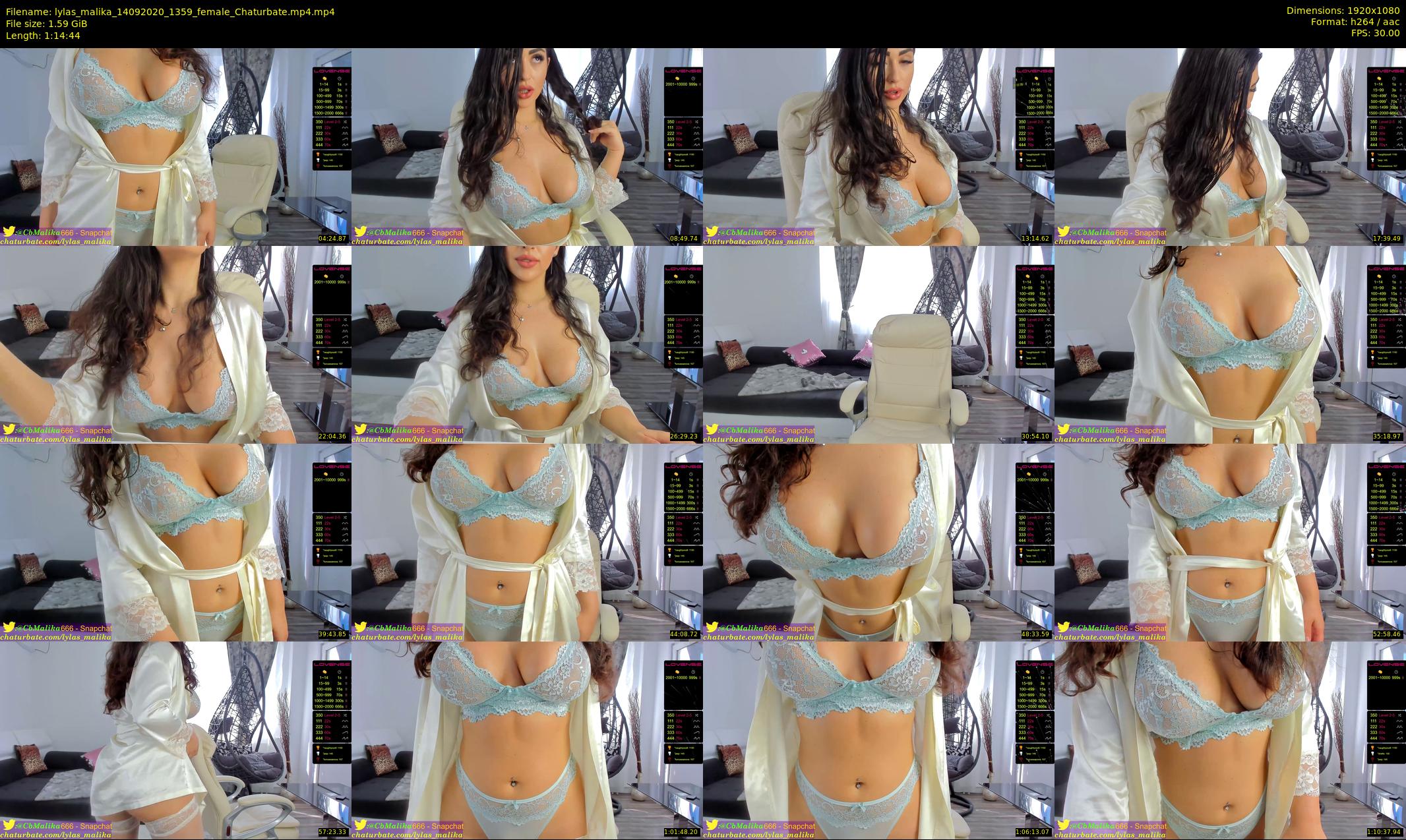 lylas_malika — 75 minute Chaturbate female cam show recording, 1080p, Sep 14, 2020