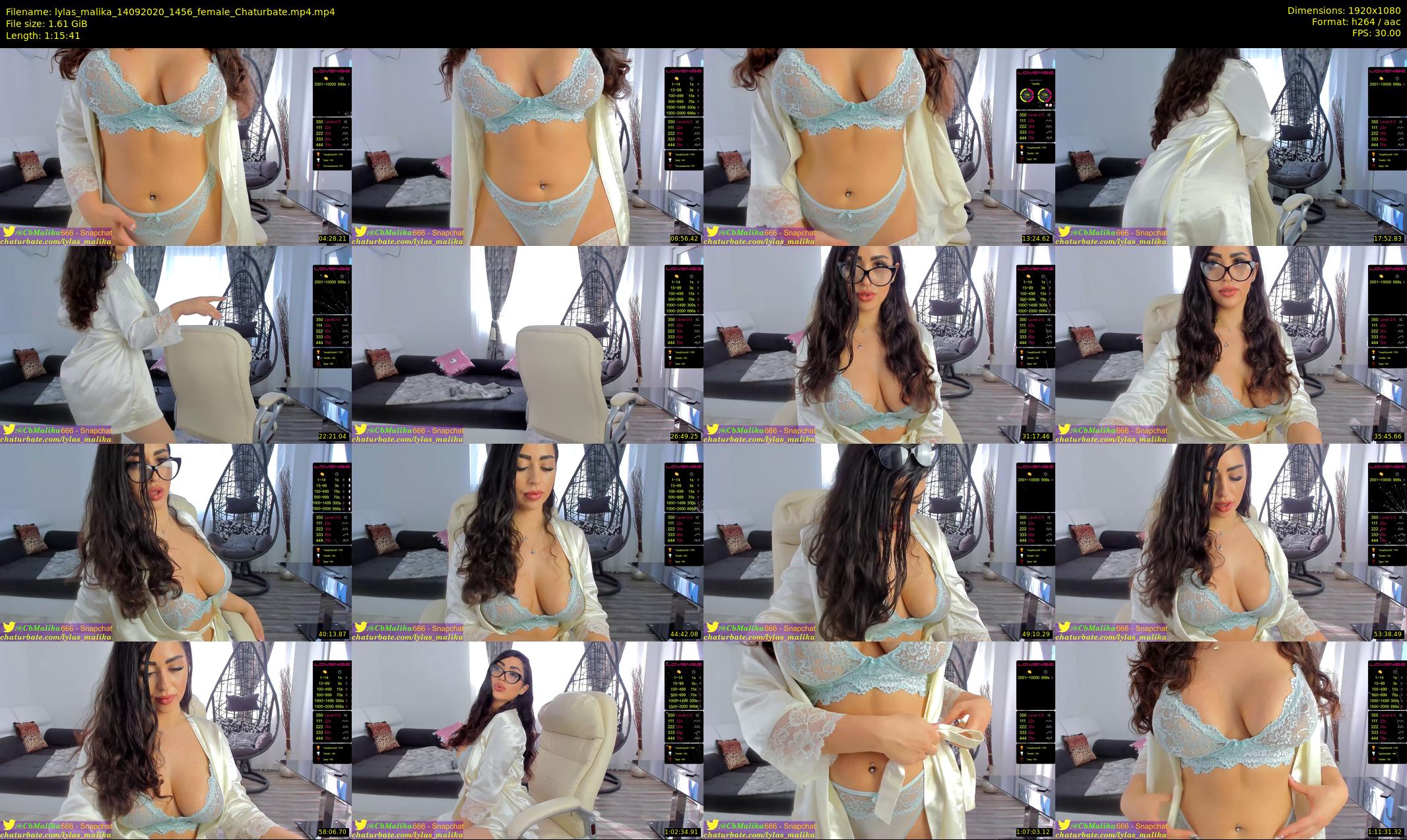 lylas_malika — 76 minute Chaturbate female cam show recording, 1080p, Sep 14, 2020
